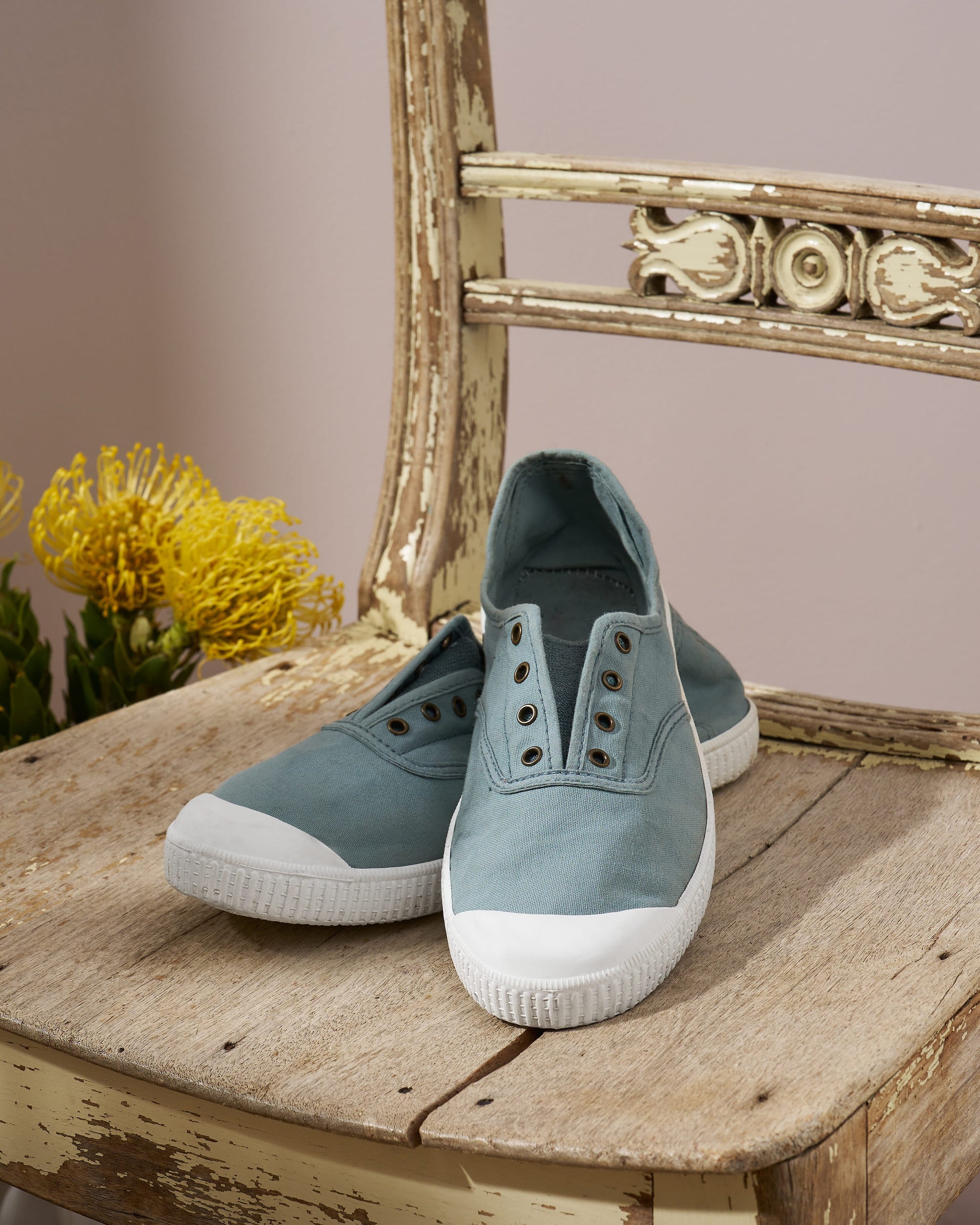 Eyelet Slip On Gym Shoes