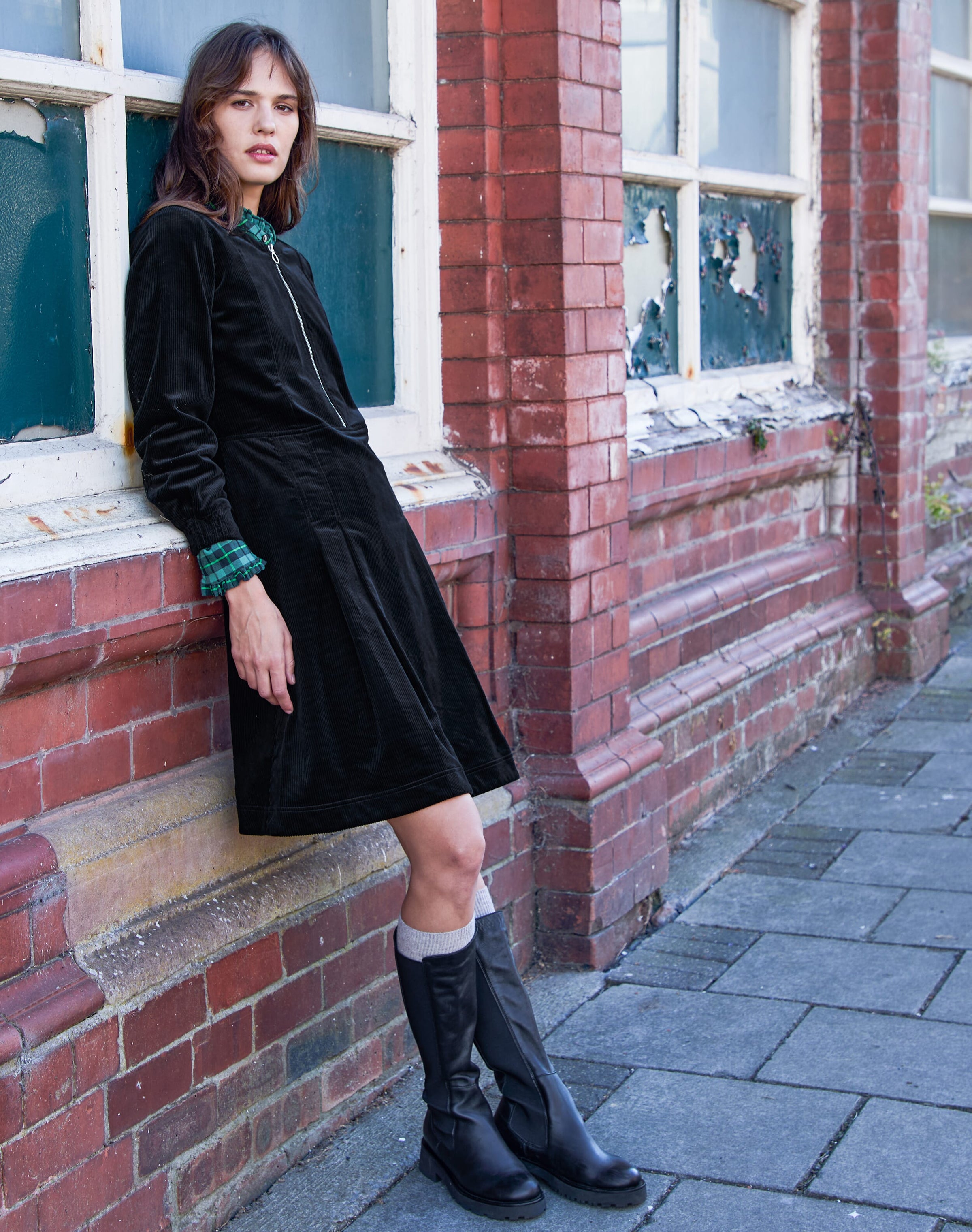 Leather Knee High Boots