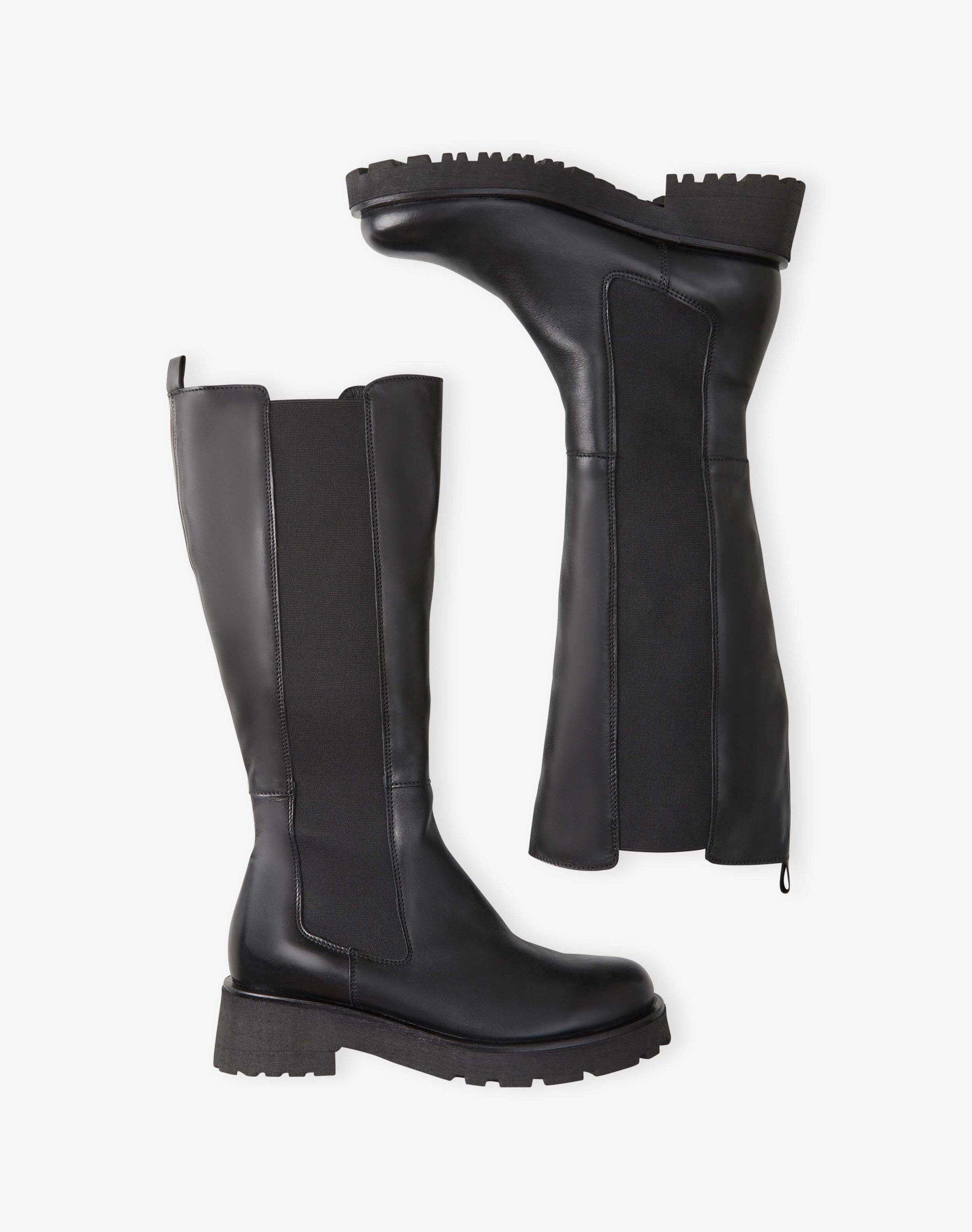 Leather Knee High Boots