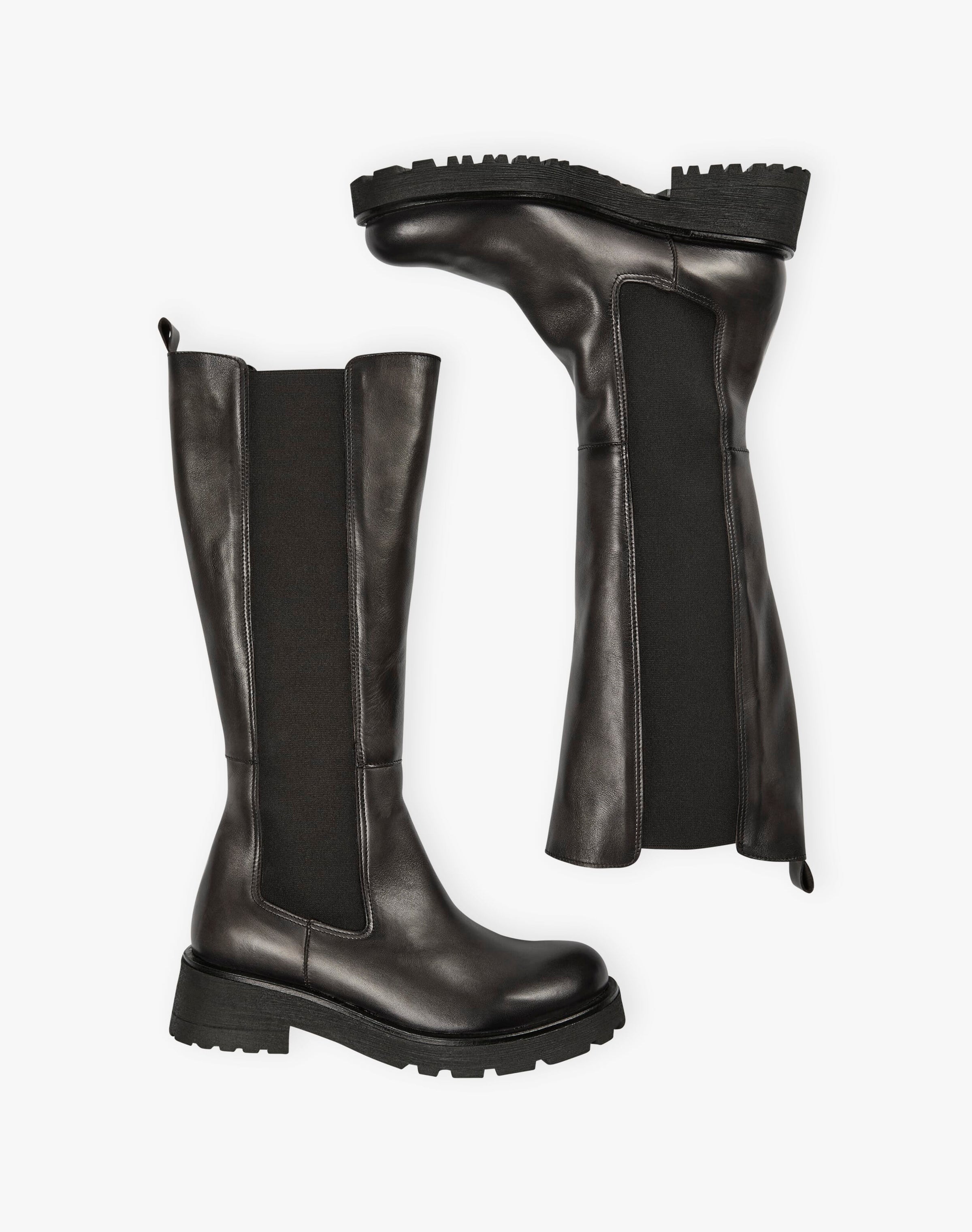 Leather Knee High Boots