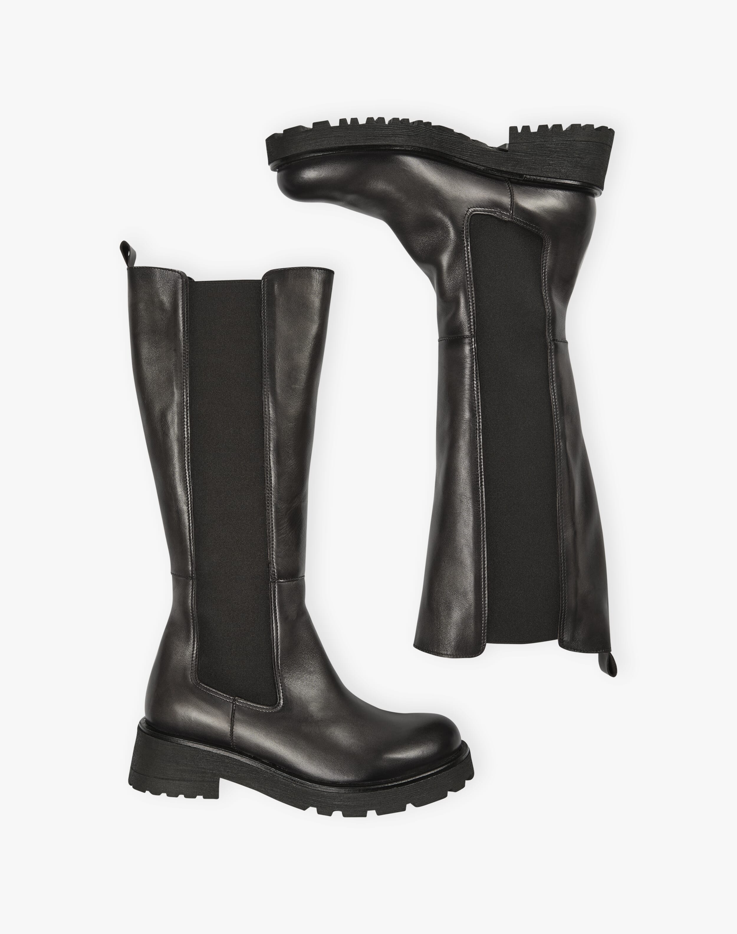 Leather Knee High Boots