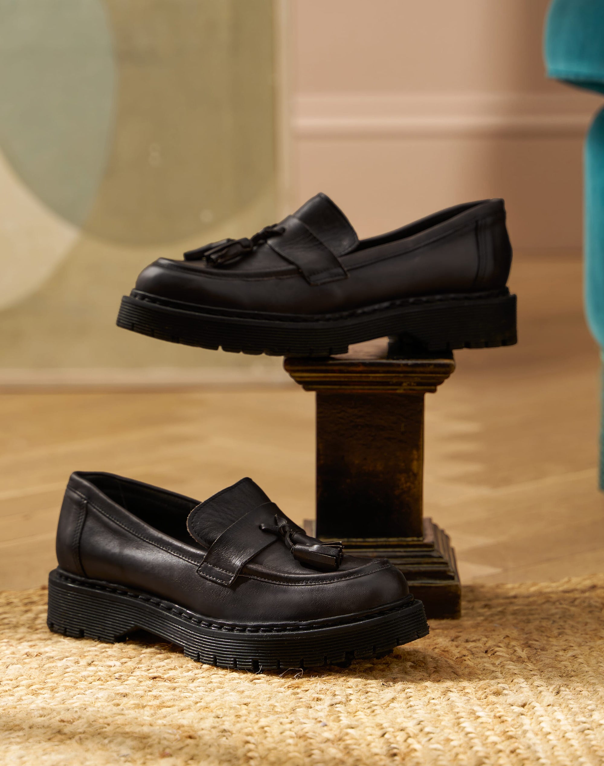 Leather Tassel Loafers