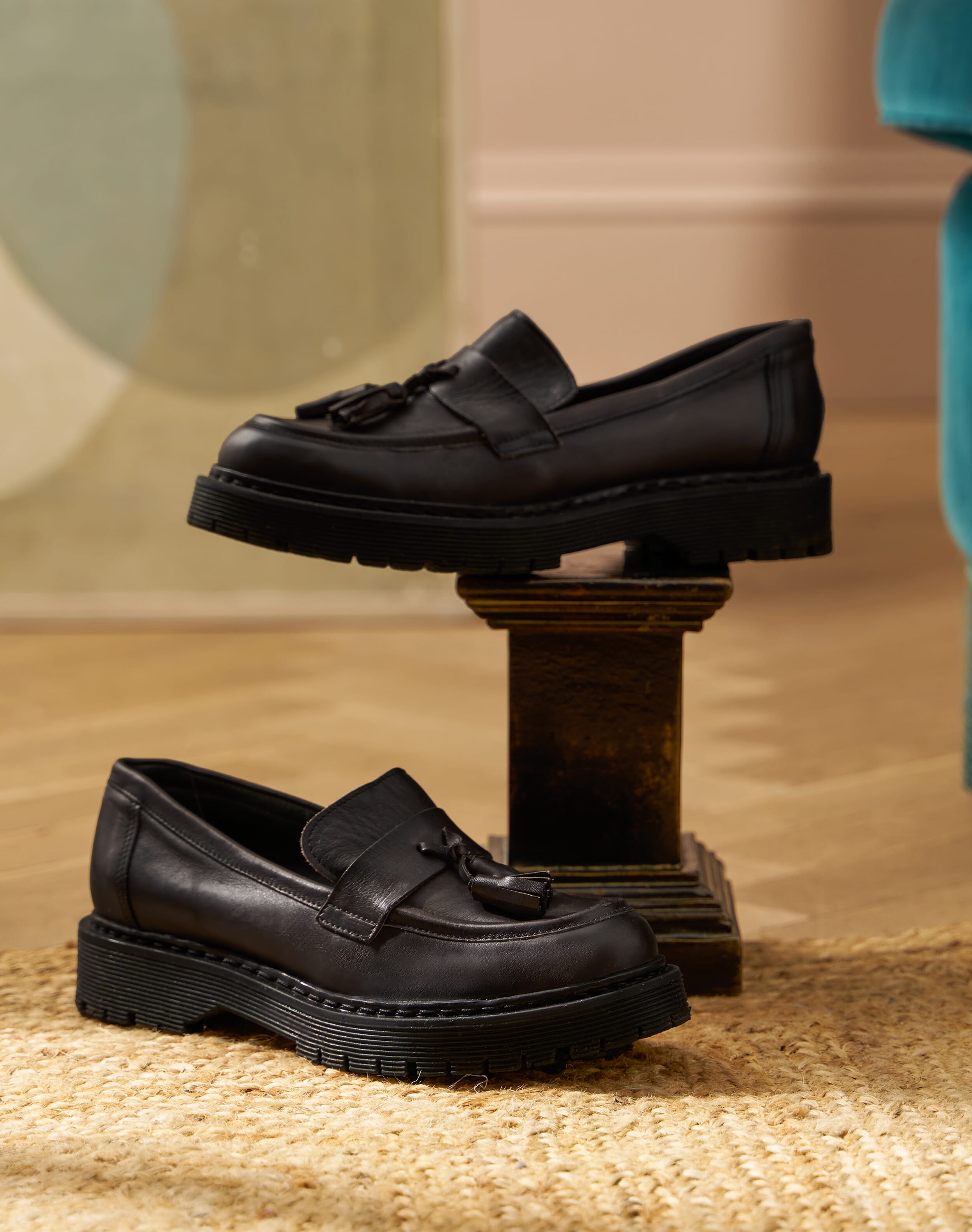 Leather Tassel Loafers