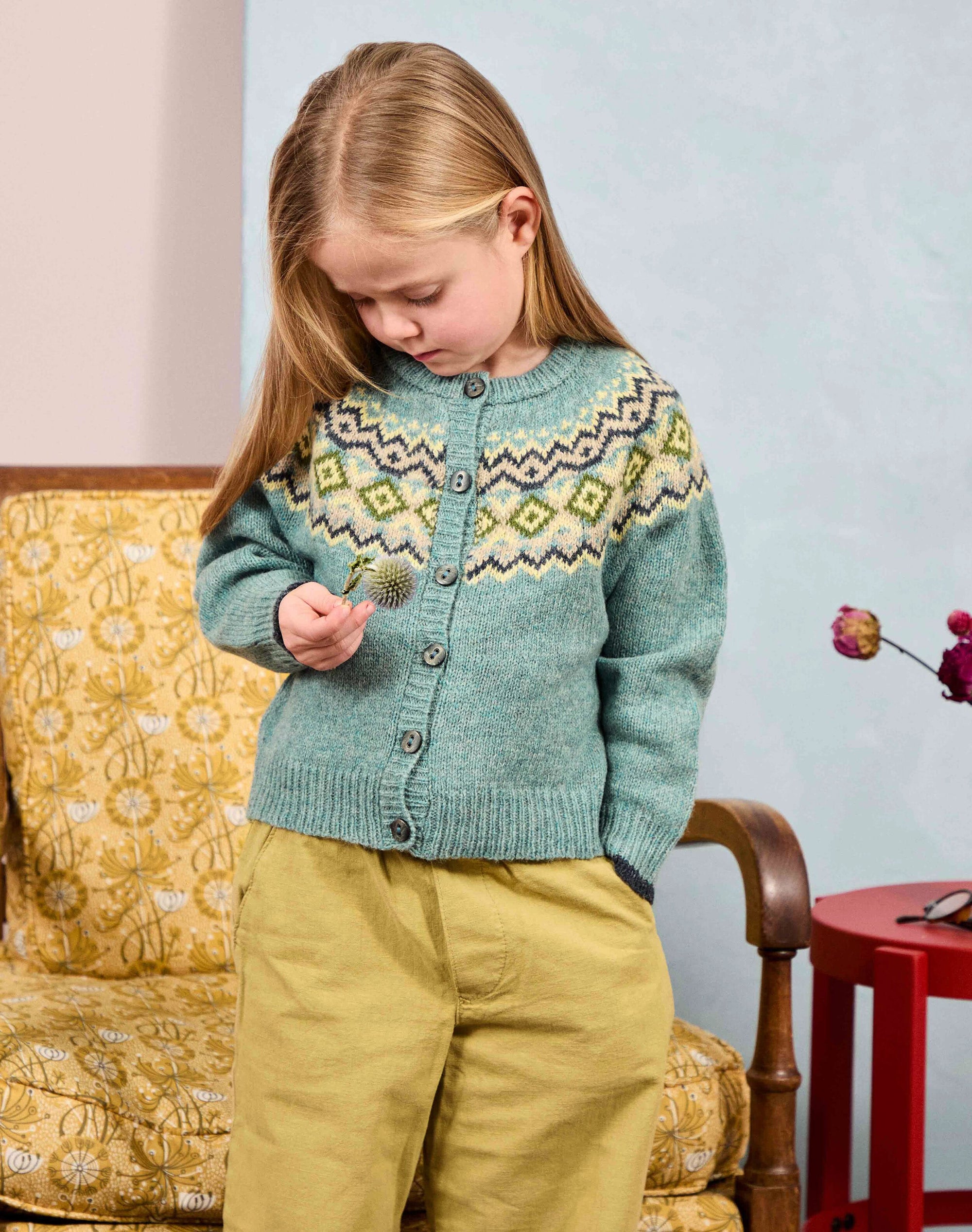 Wool Fair Isle Cardigan