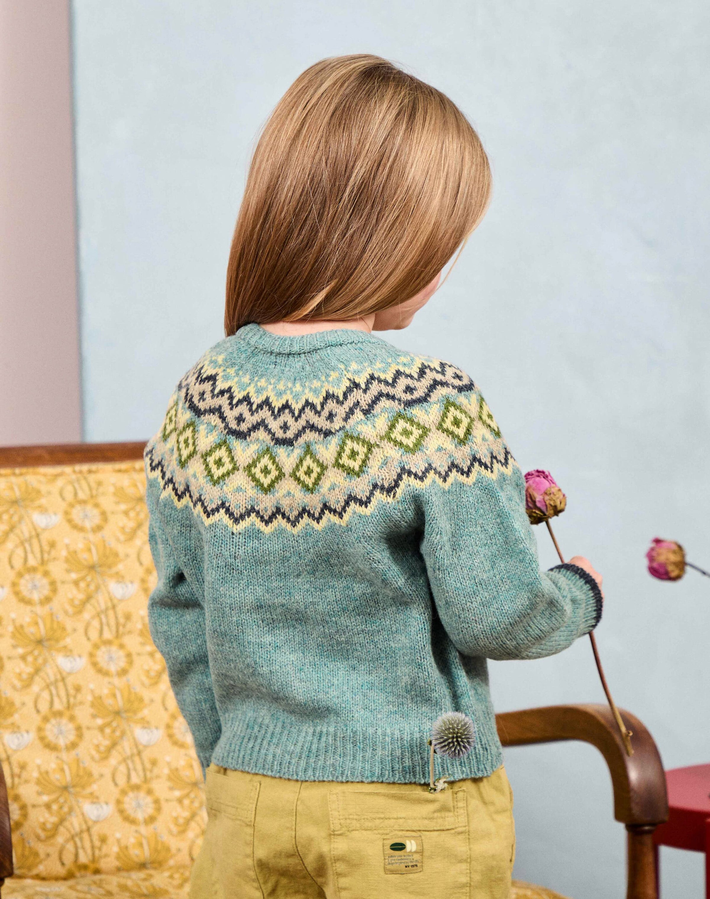 Wool Fair Isle Cardigan