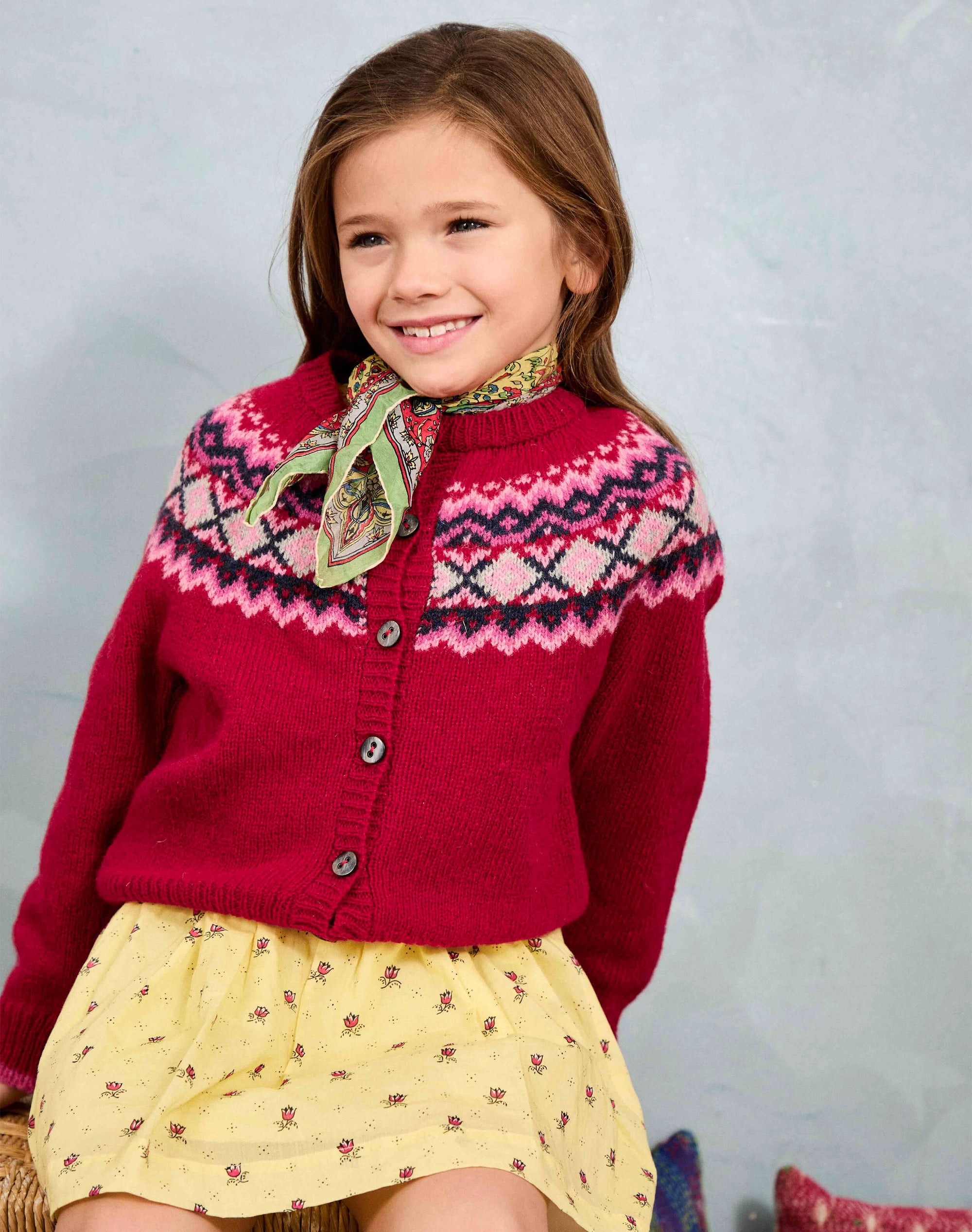 Wool Fair Isle Cardigan