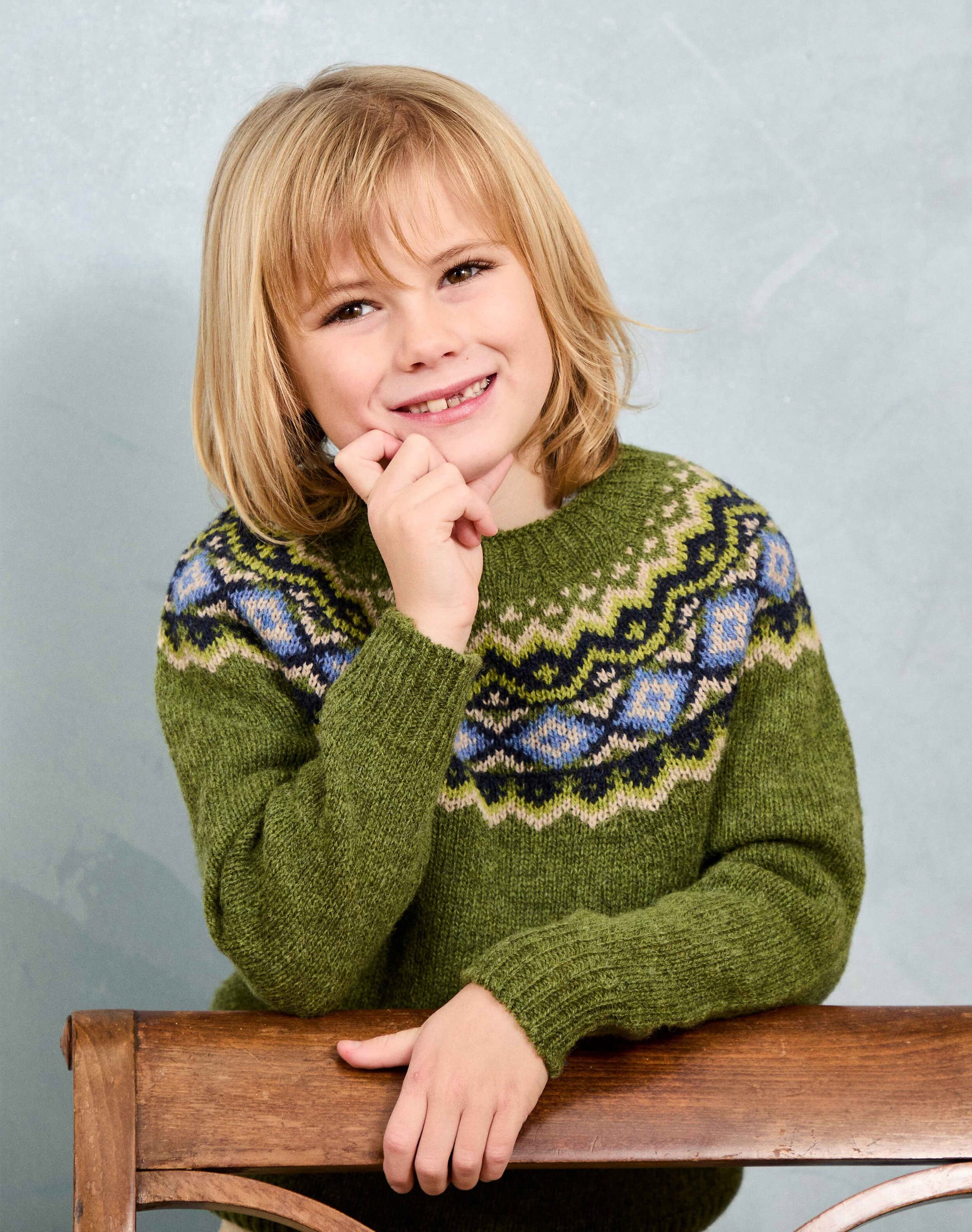 Wool Fair Isle Yoke Jumper