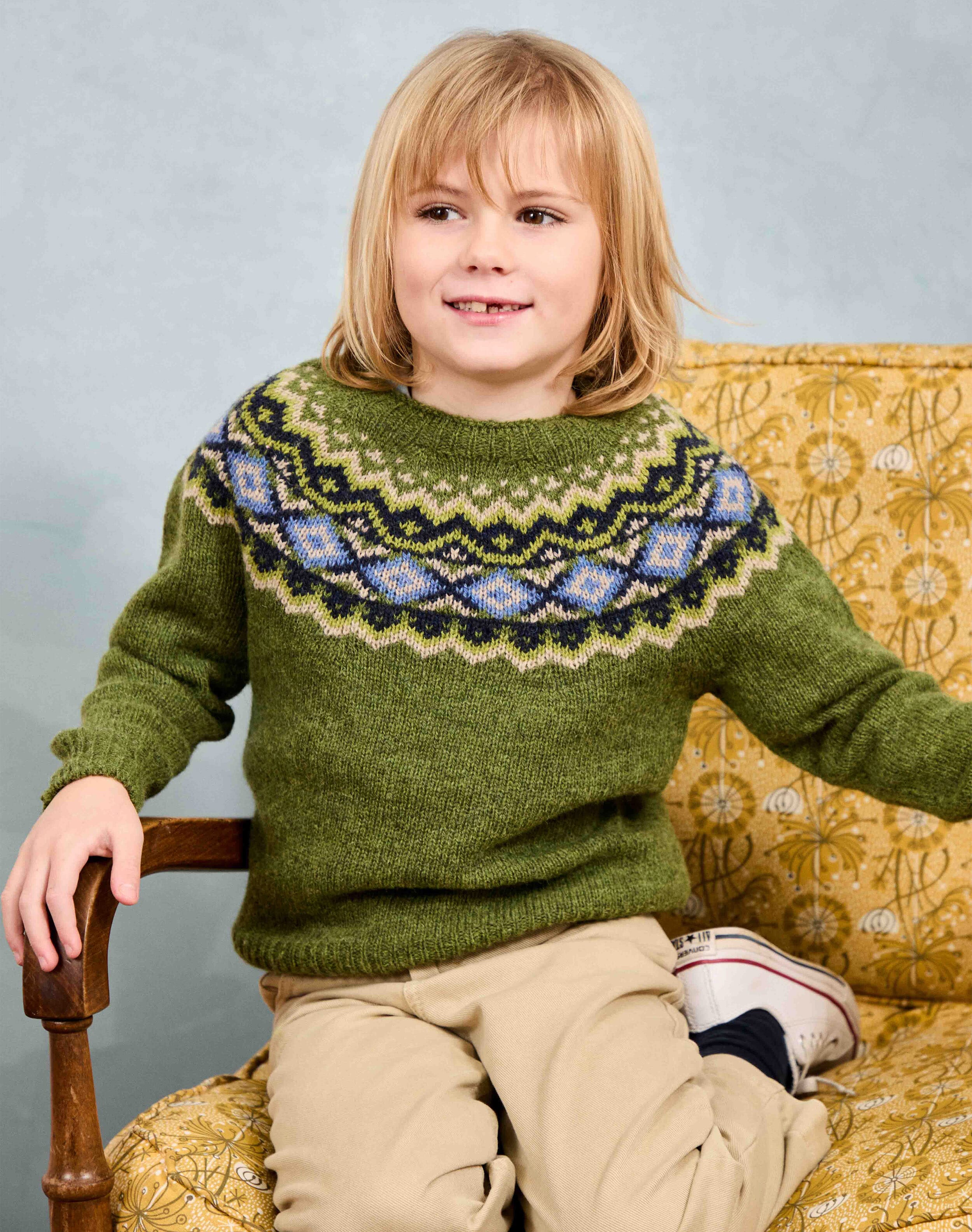 Wool Fair Isle Yoke Jumper