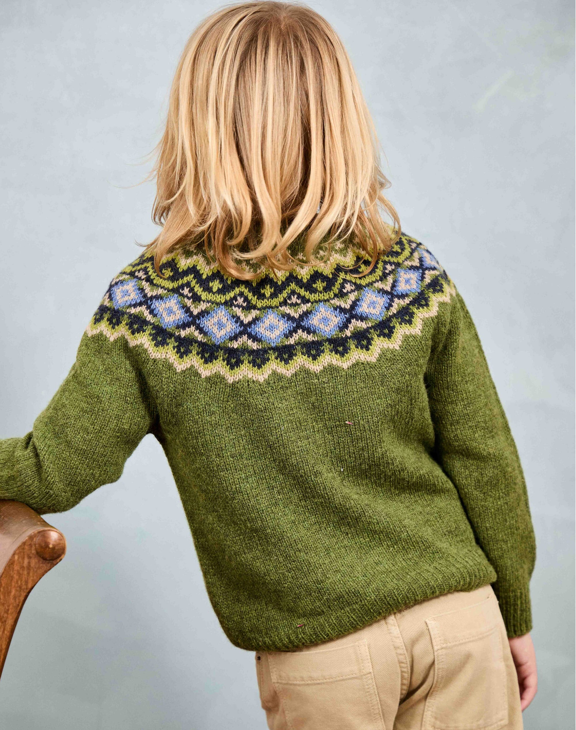 Wool Fair Isle Yoke Jumper
