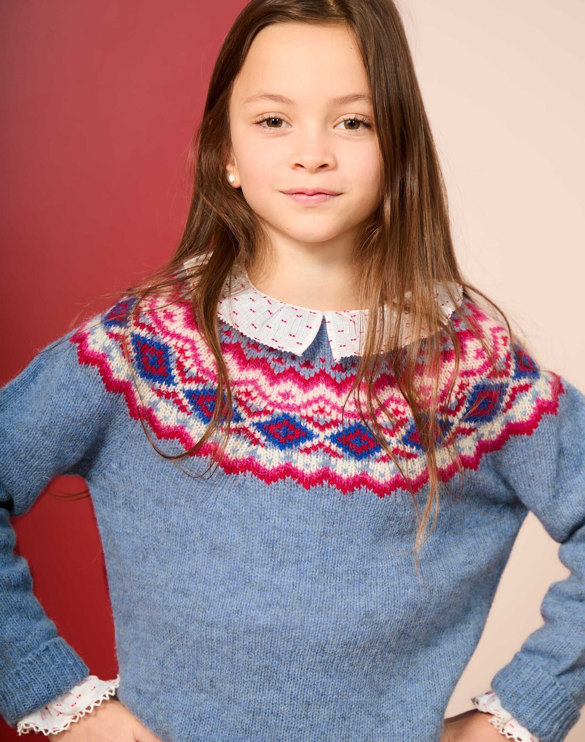 Wool Fair Isle Yoke Jumper