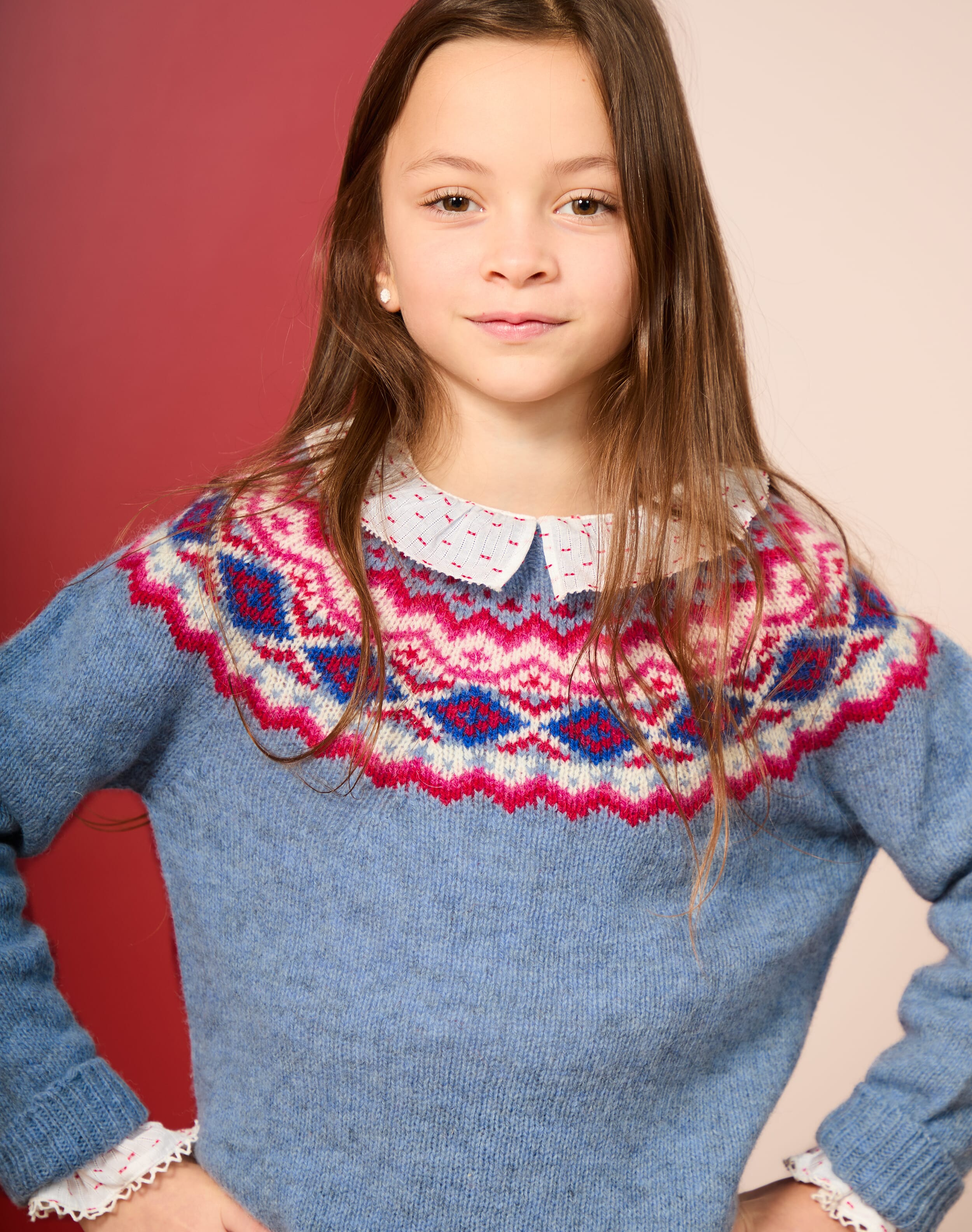 Wool Fair Isle Yoke Jumper