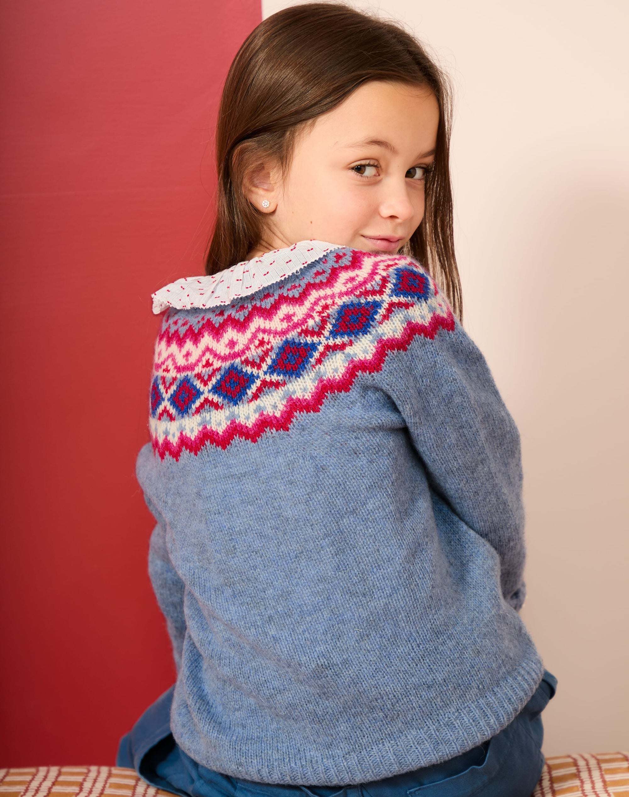 Wool Fair Isle Yoke Jumper