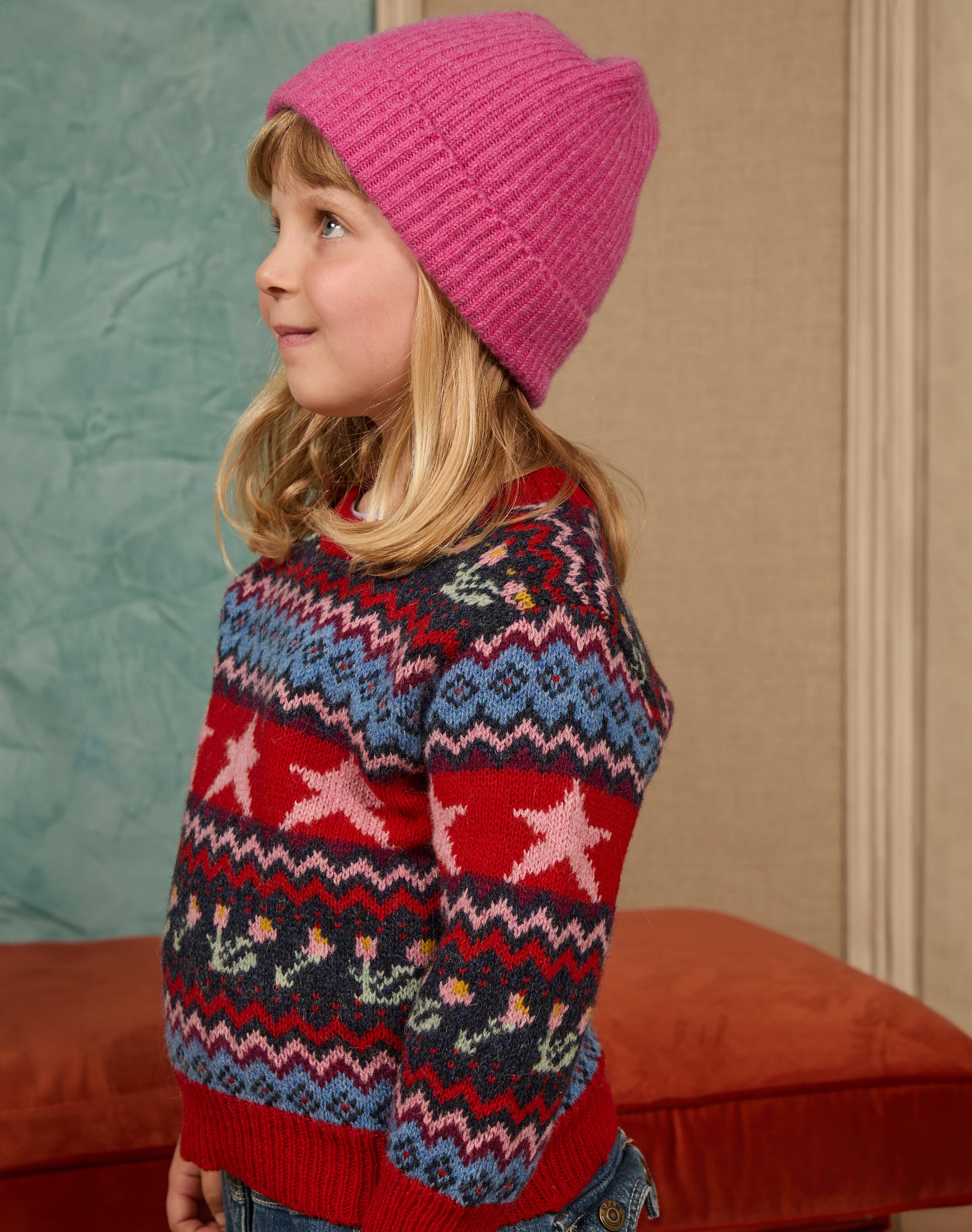Flower & Star Fair Isle Wool Jumper