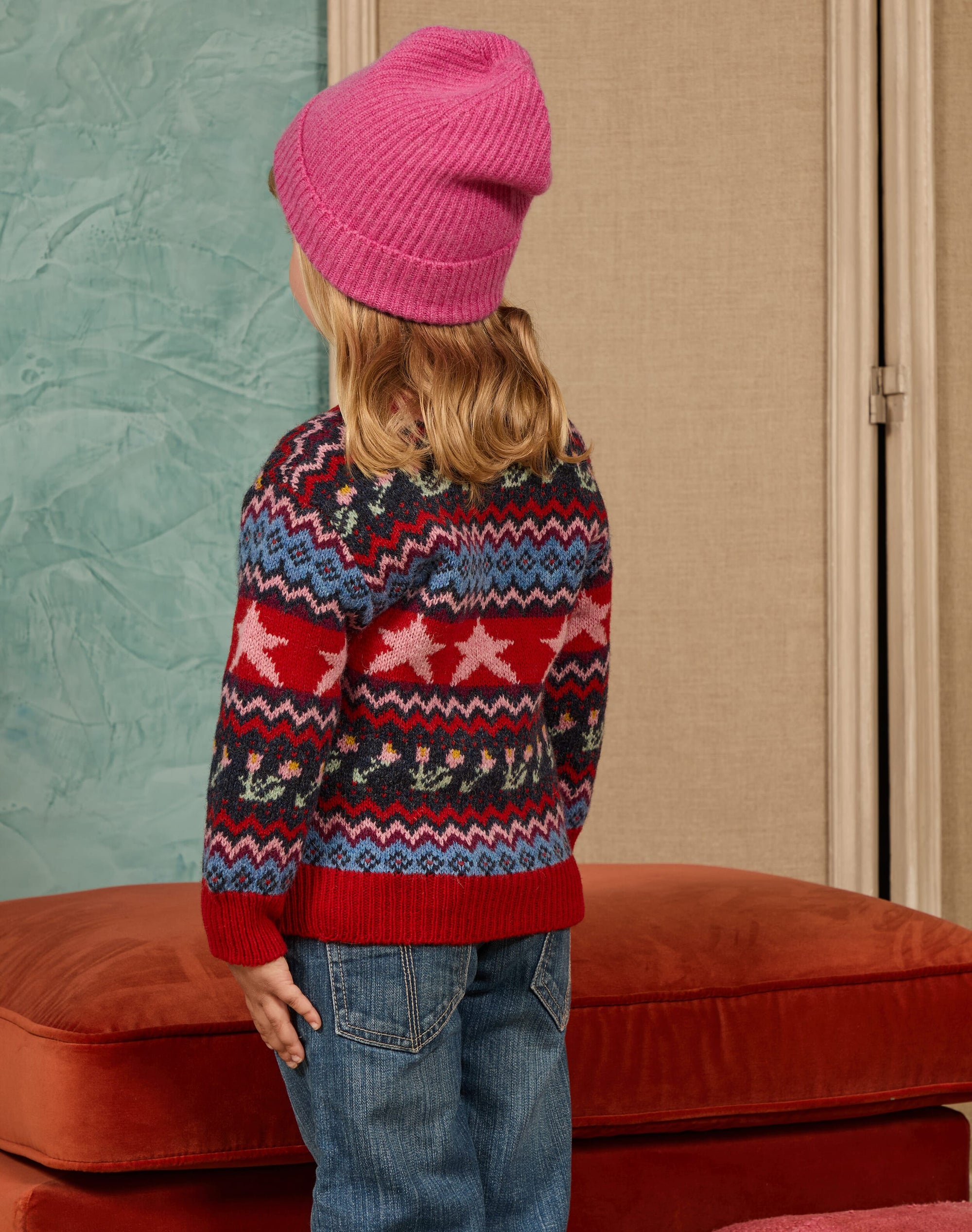 Flower & Star Fair Isle Wool Jumper