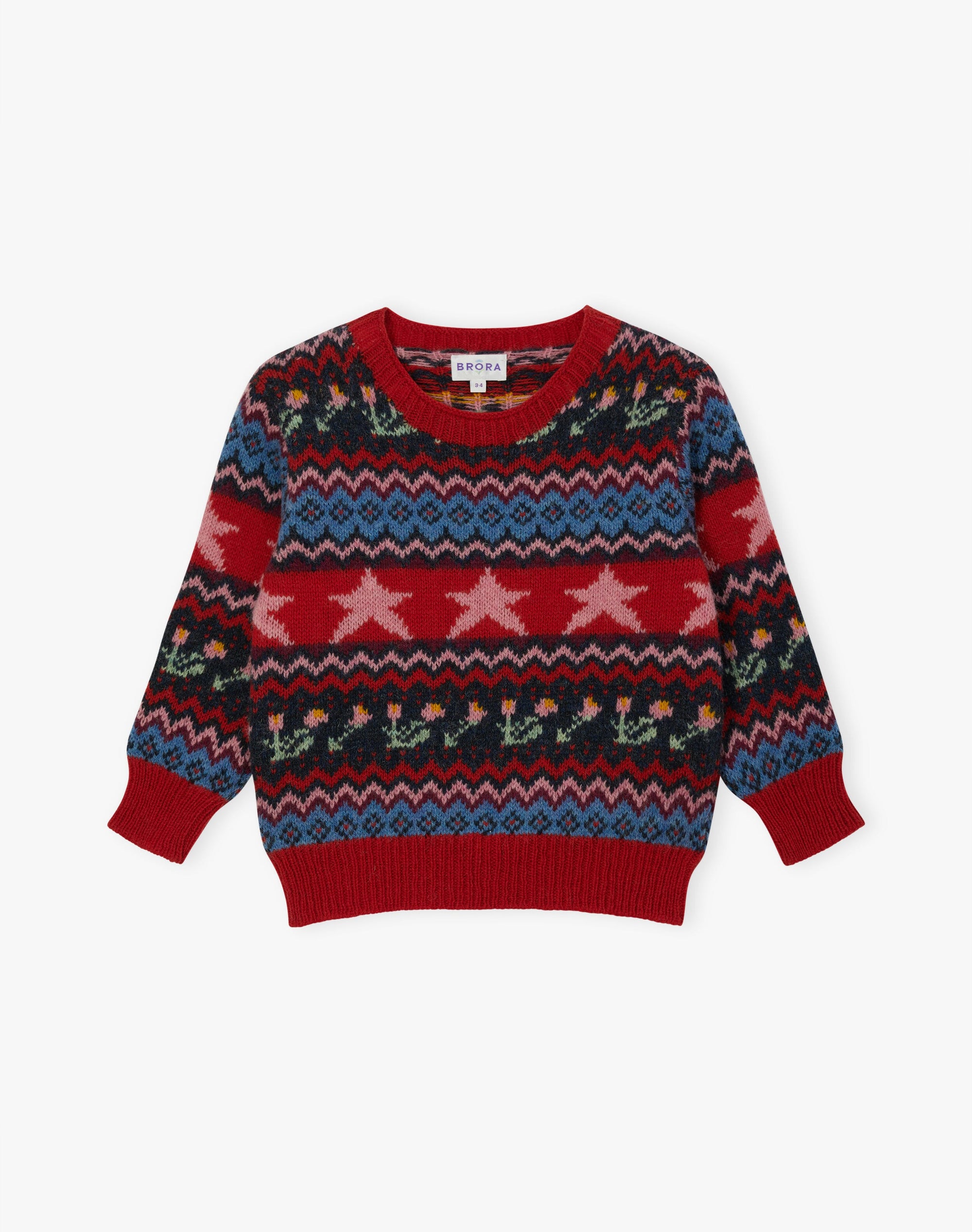 Flower & Star Fair Isle Wool Jumper
