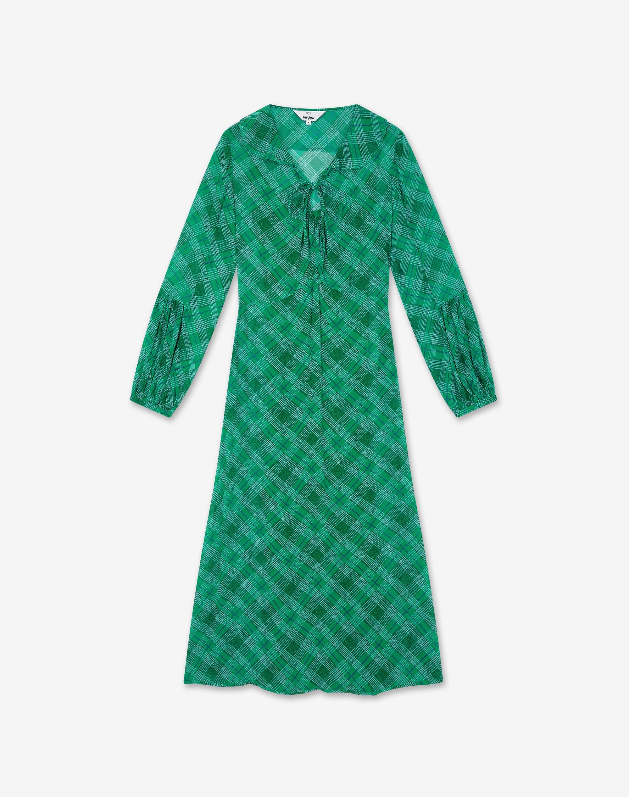The Check Keyhole Dress