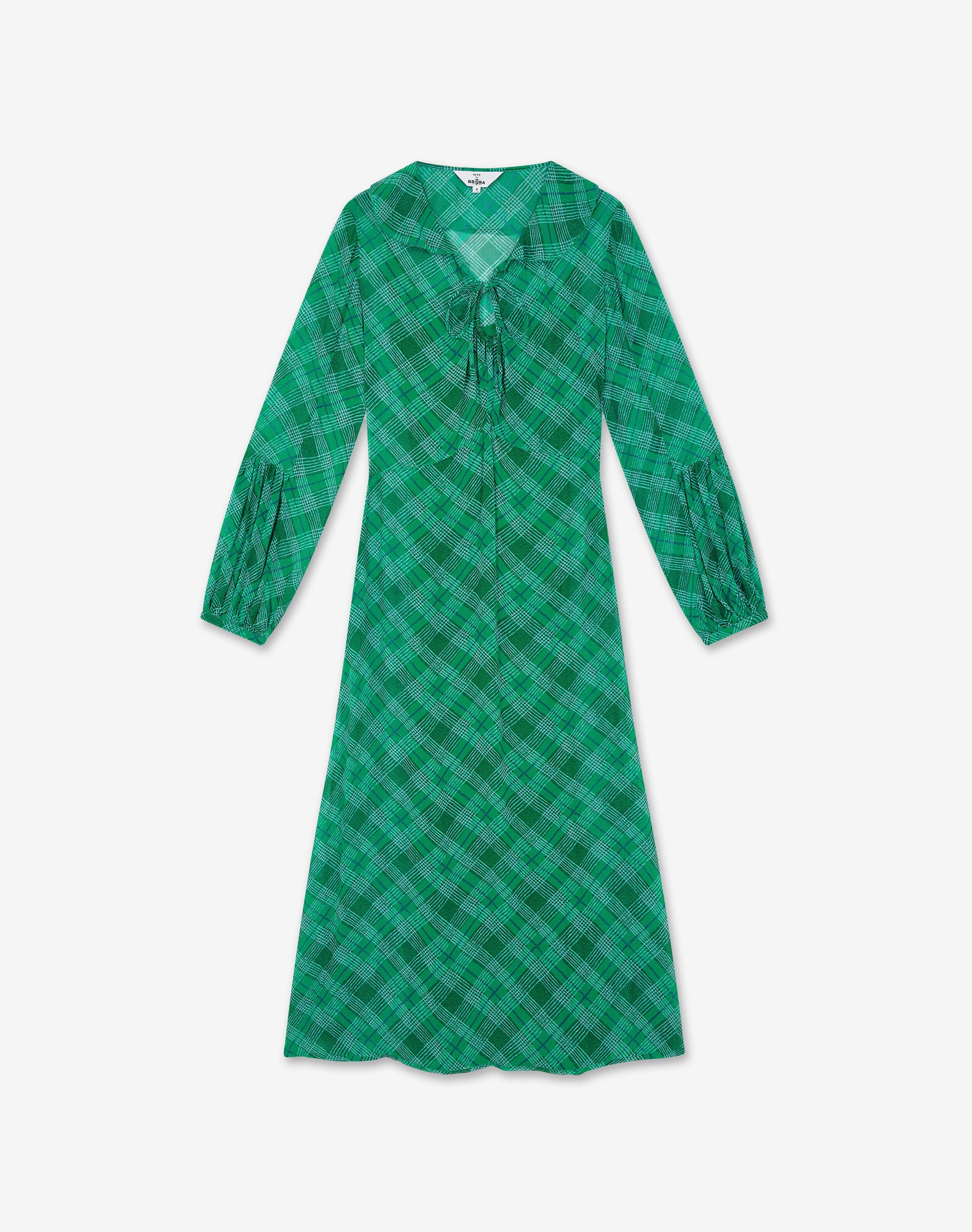The Check Keyhole Dress