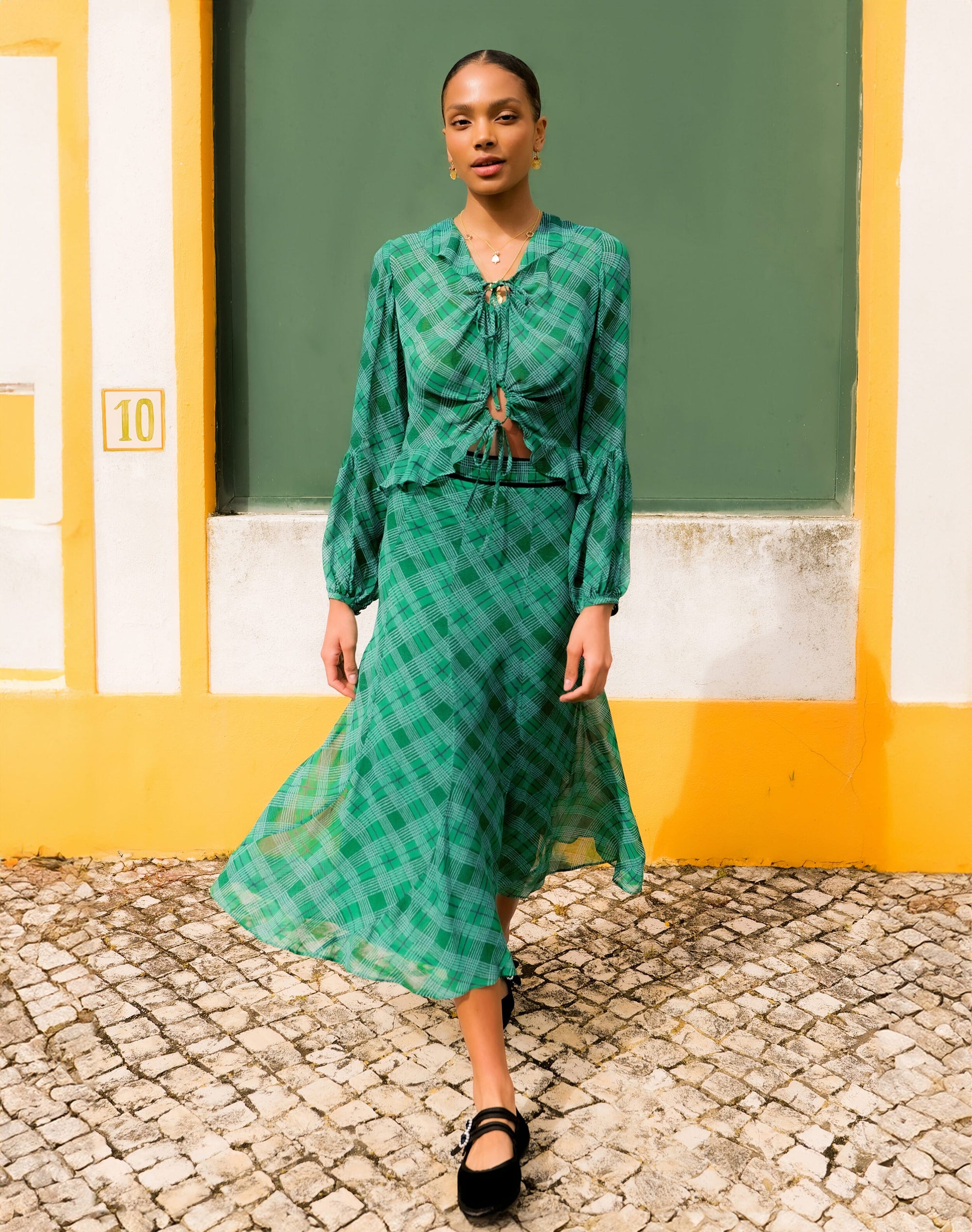 The Check Maxi Skirt
