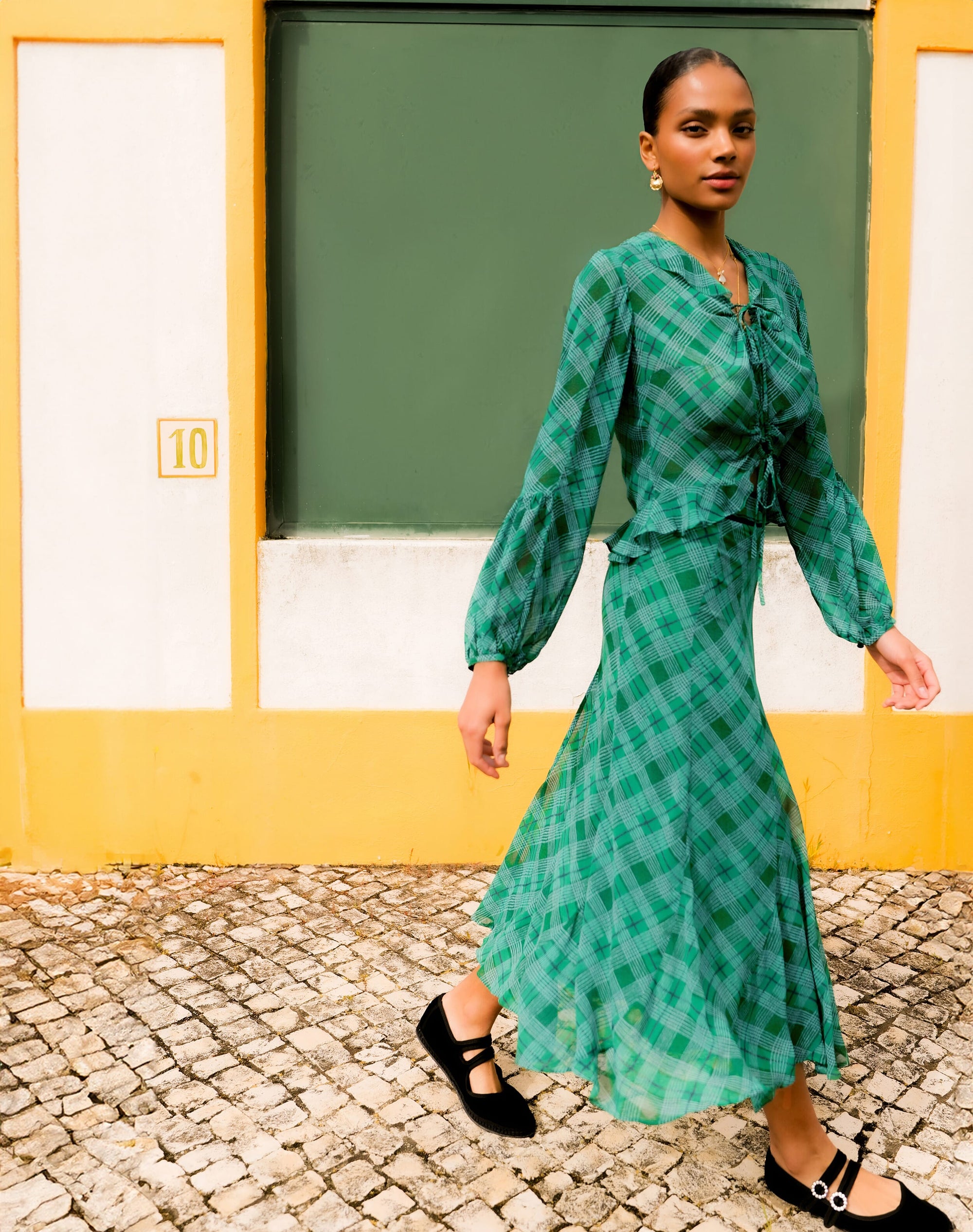 The Check Maxi Skirt