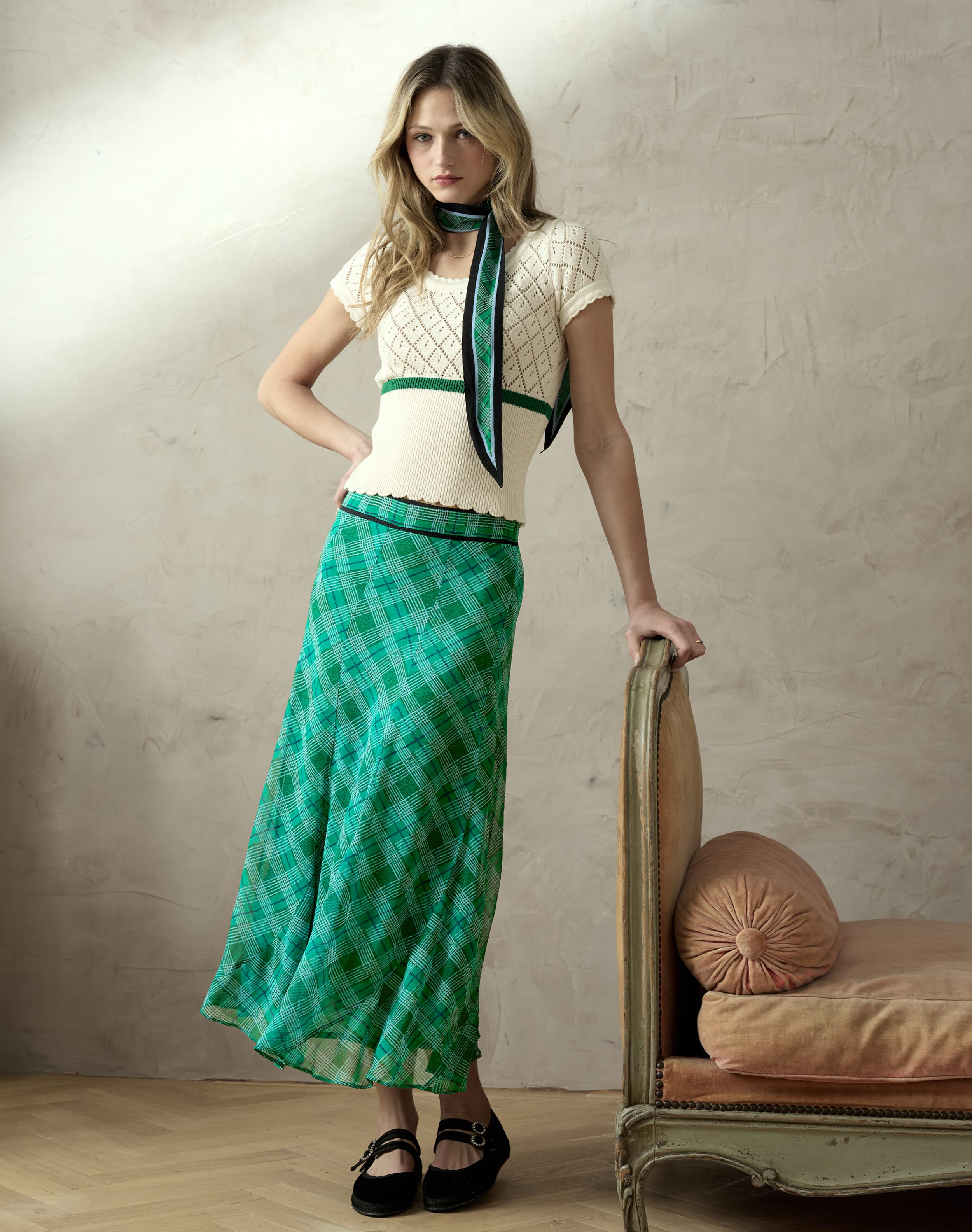 The Check Maxi Skirt
