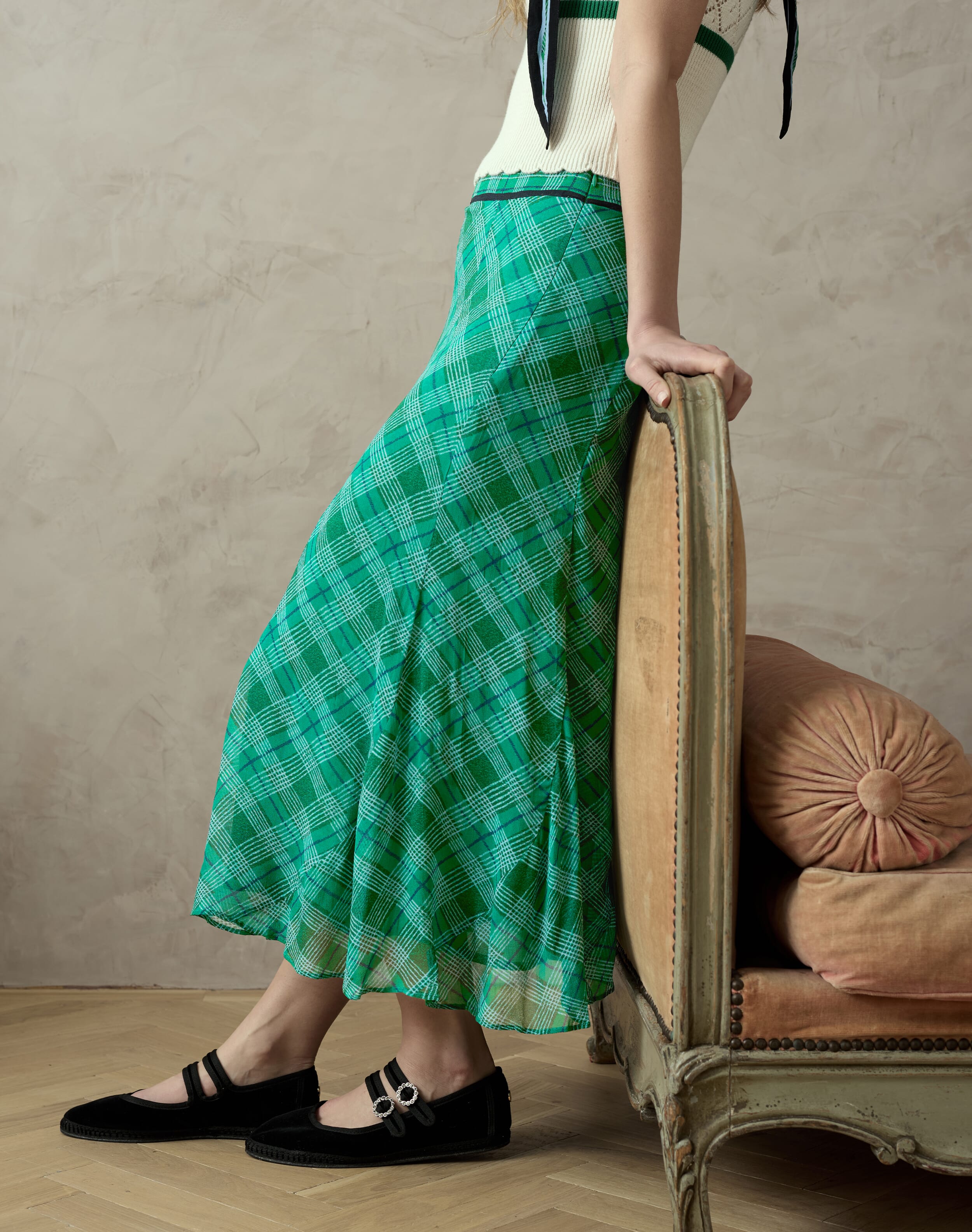 The Check Maxi Skirt
