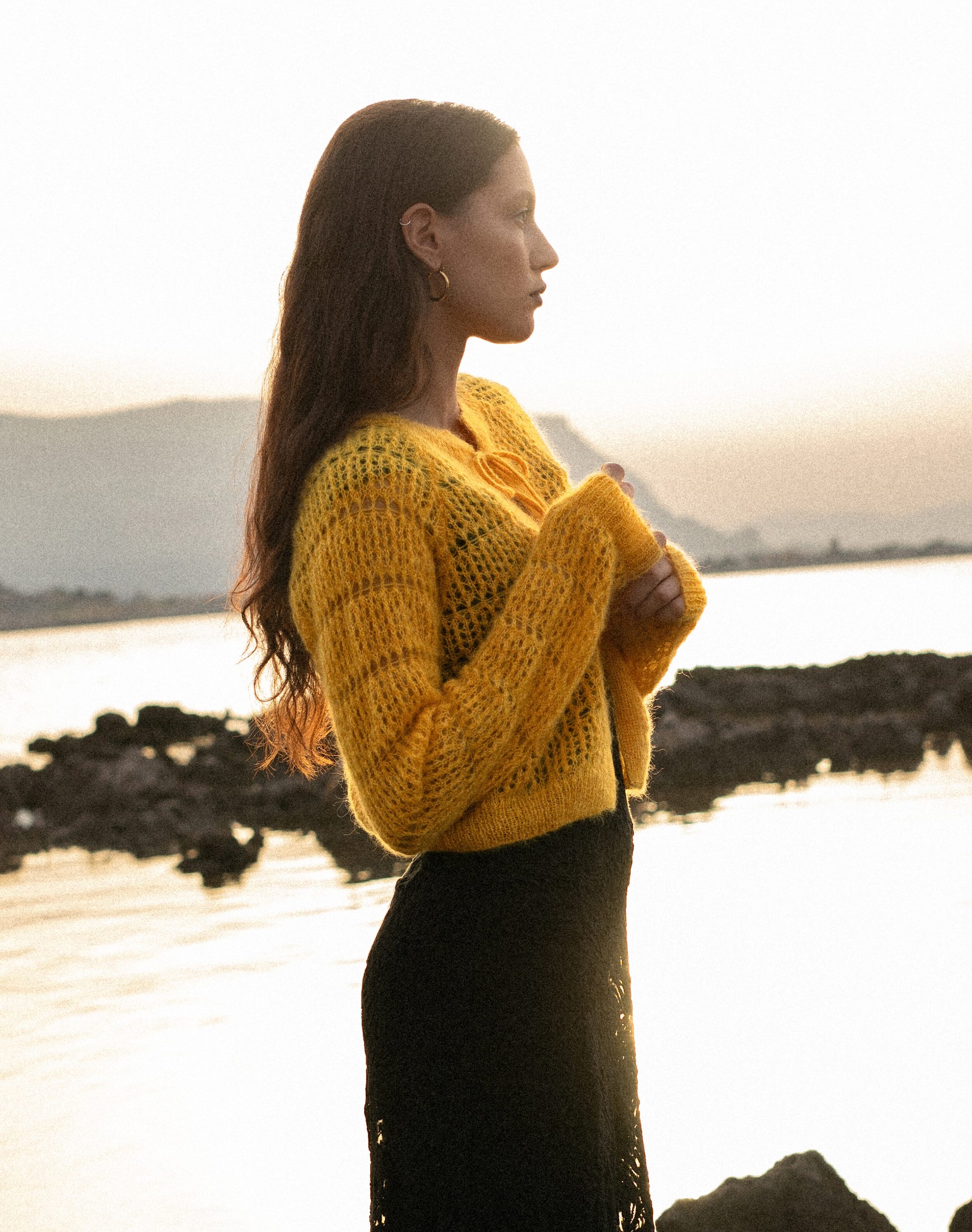 The Mohair Lace Knit Cardigan