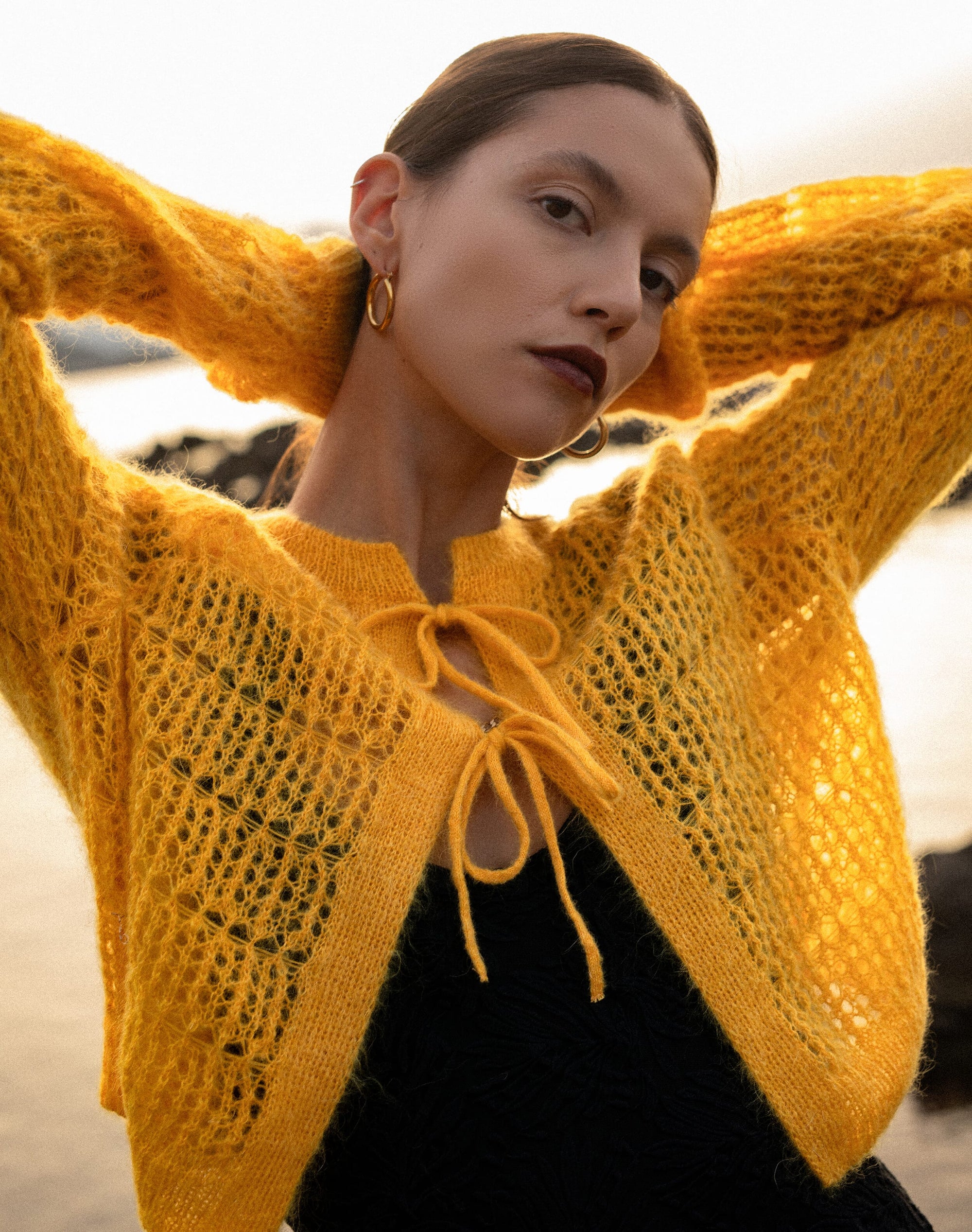 The Mohair Lace Knit Cardigan