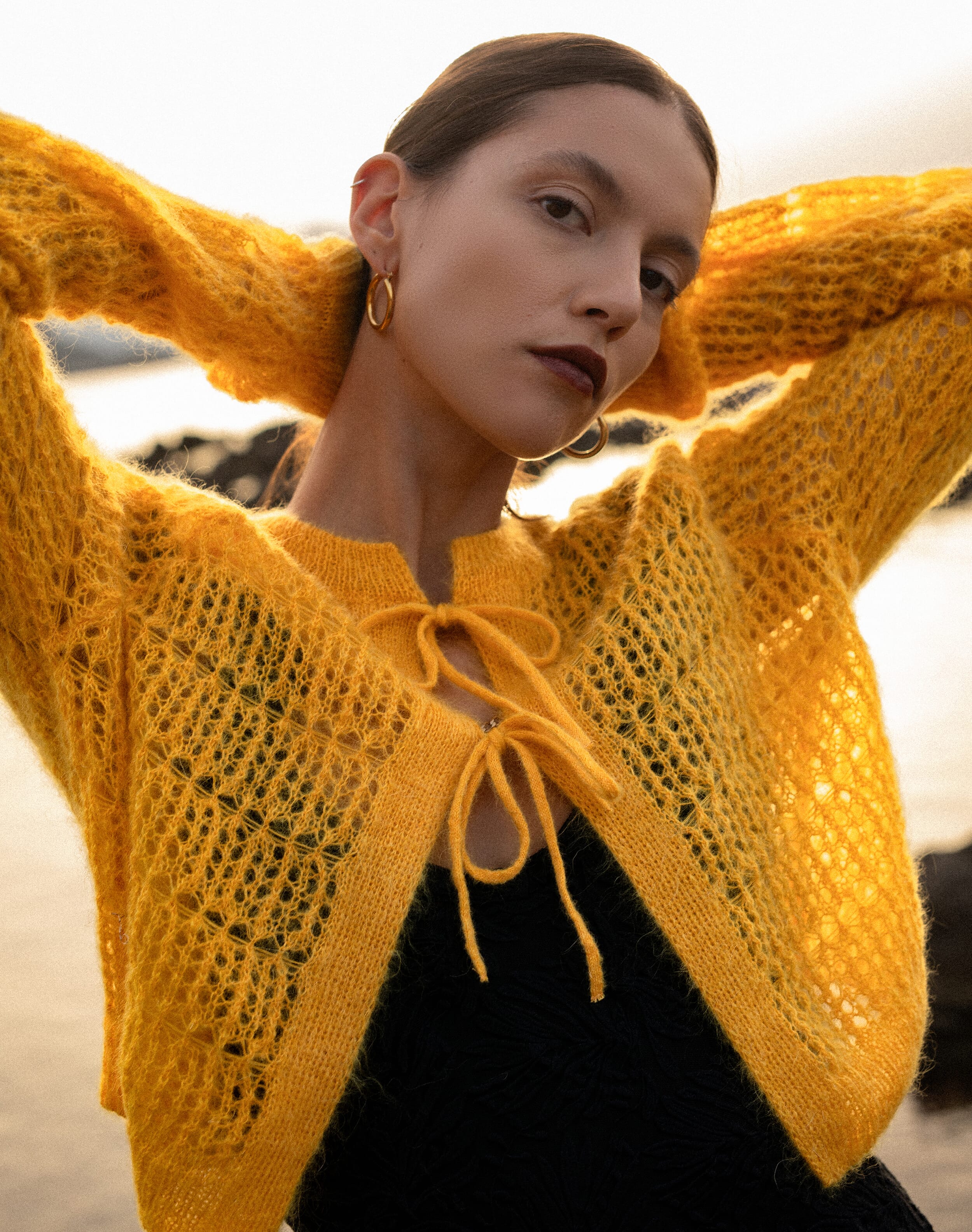 The Mohair Lace Knit Cardigan