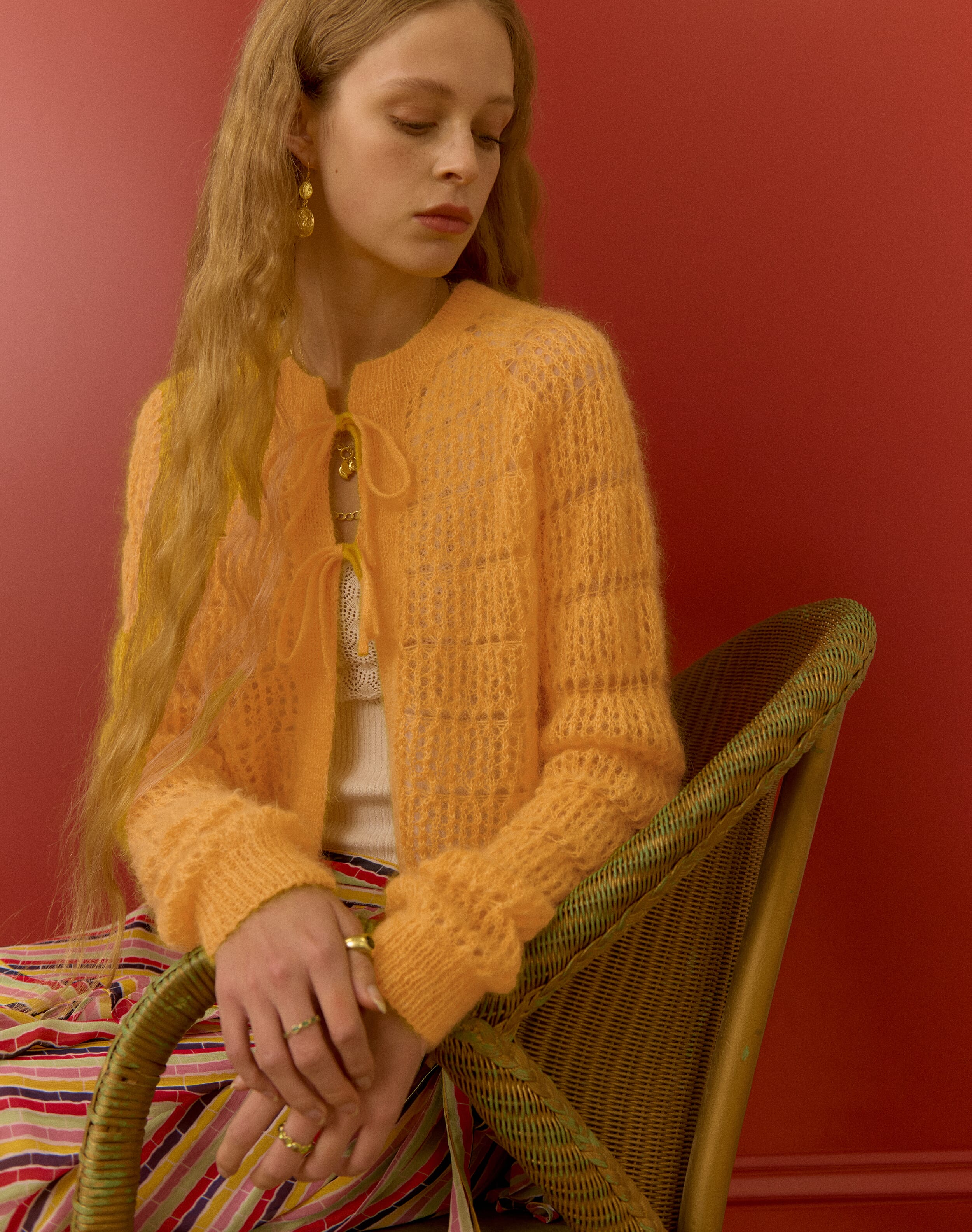 The Mohair Lace Knit Cardigan