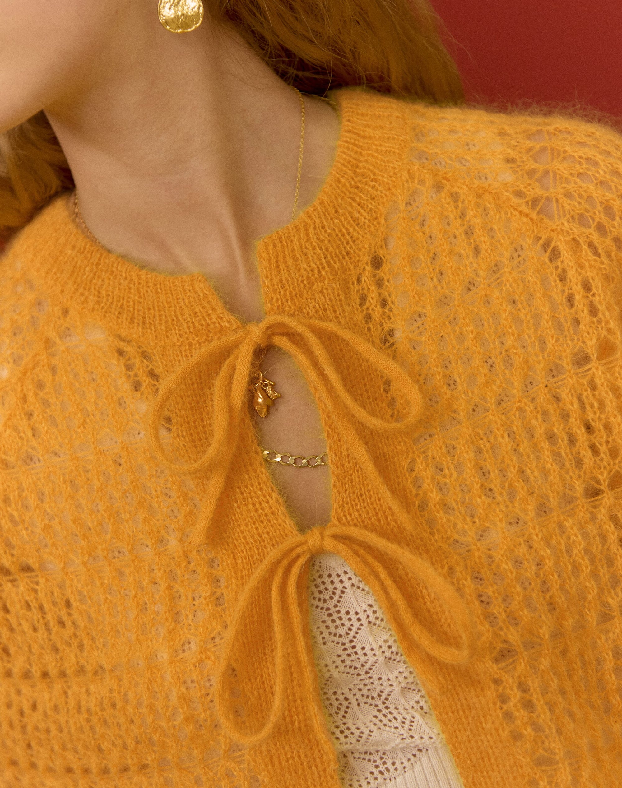 The Mohair Lace Knit Cardigan