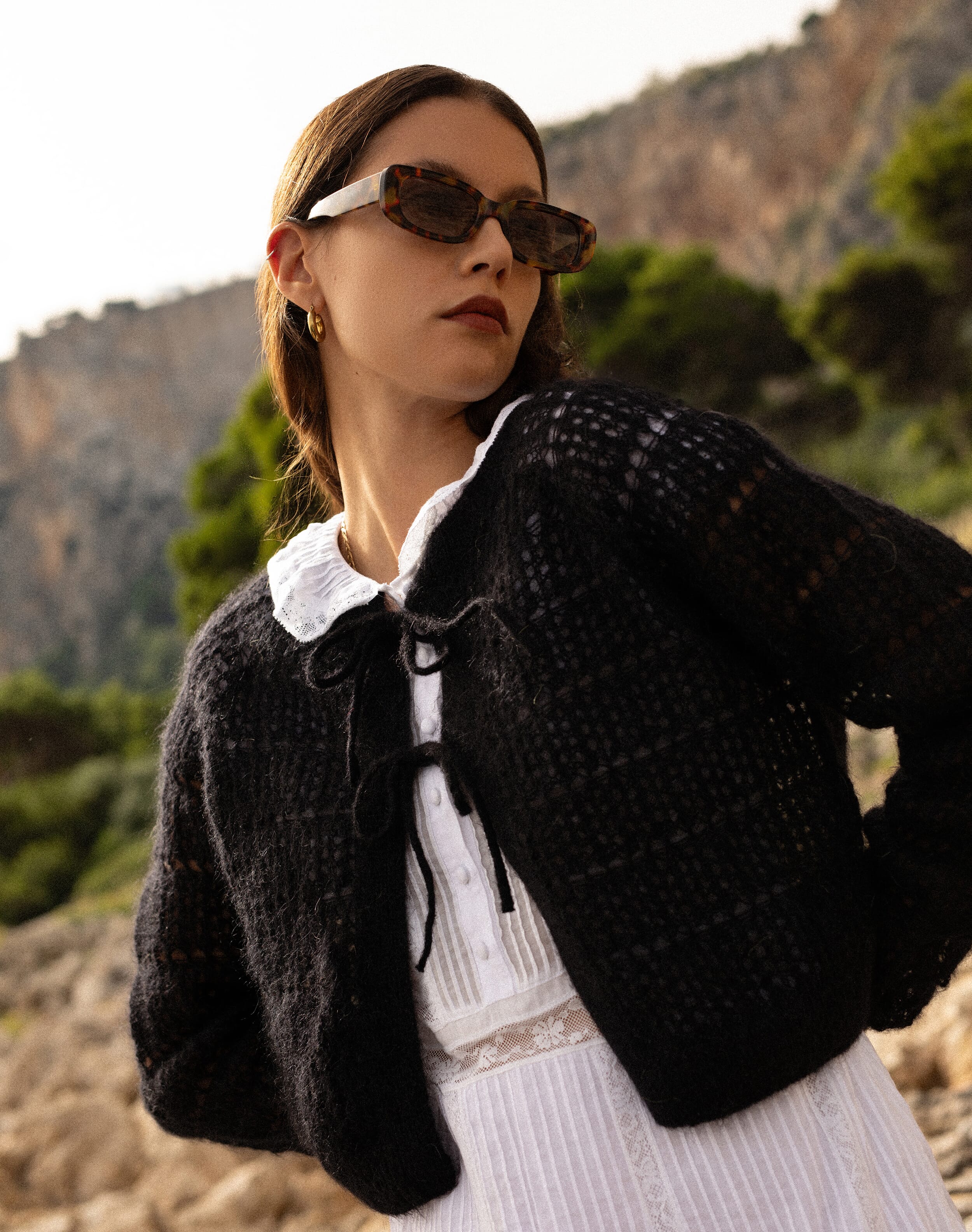 The Mohair Lace Knit Cardigan