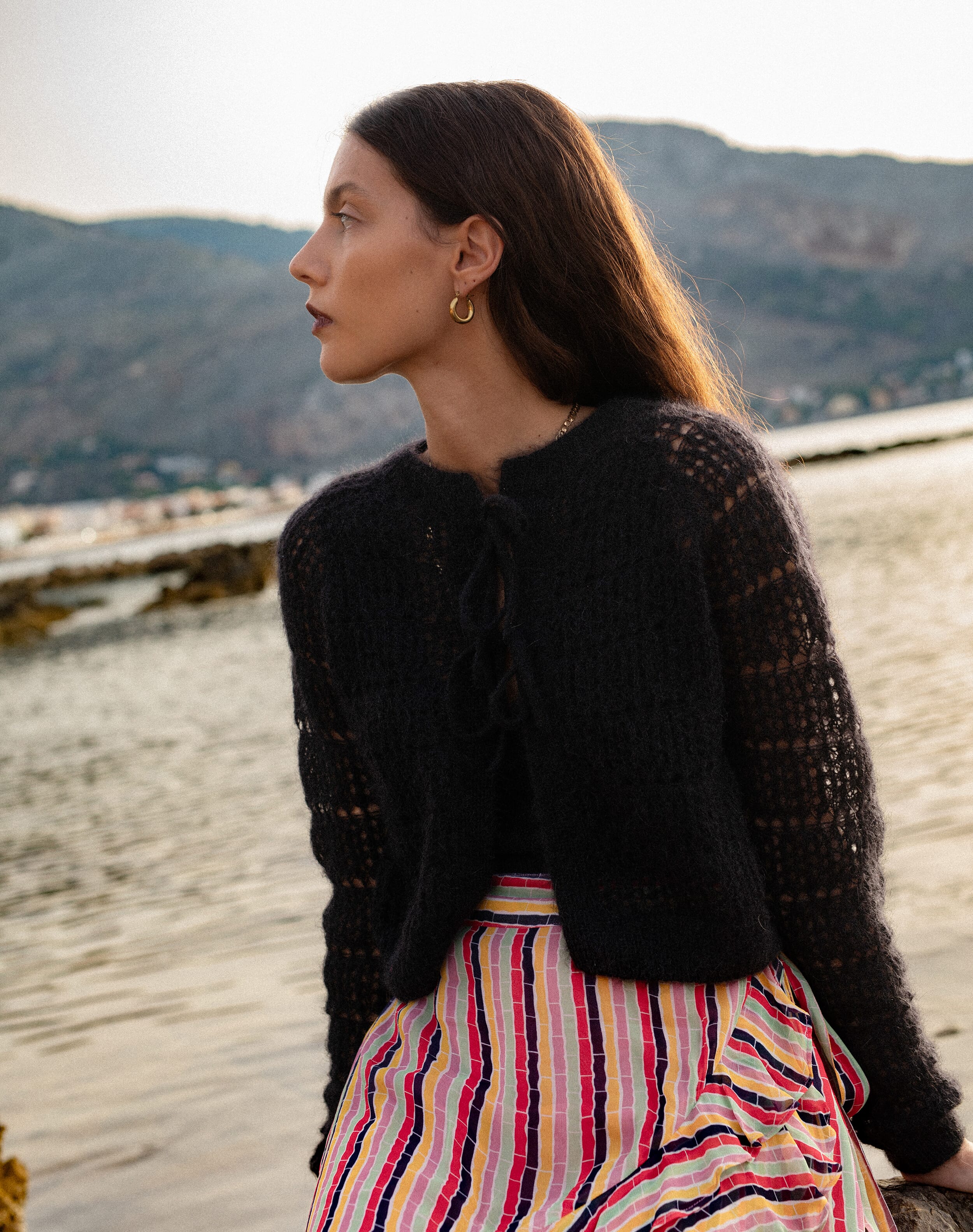 The Mohair Lace Knit Cardigan