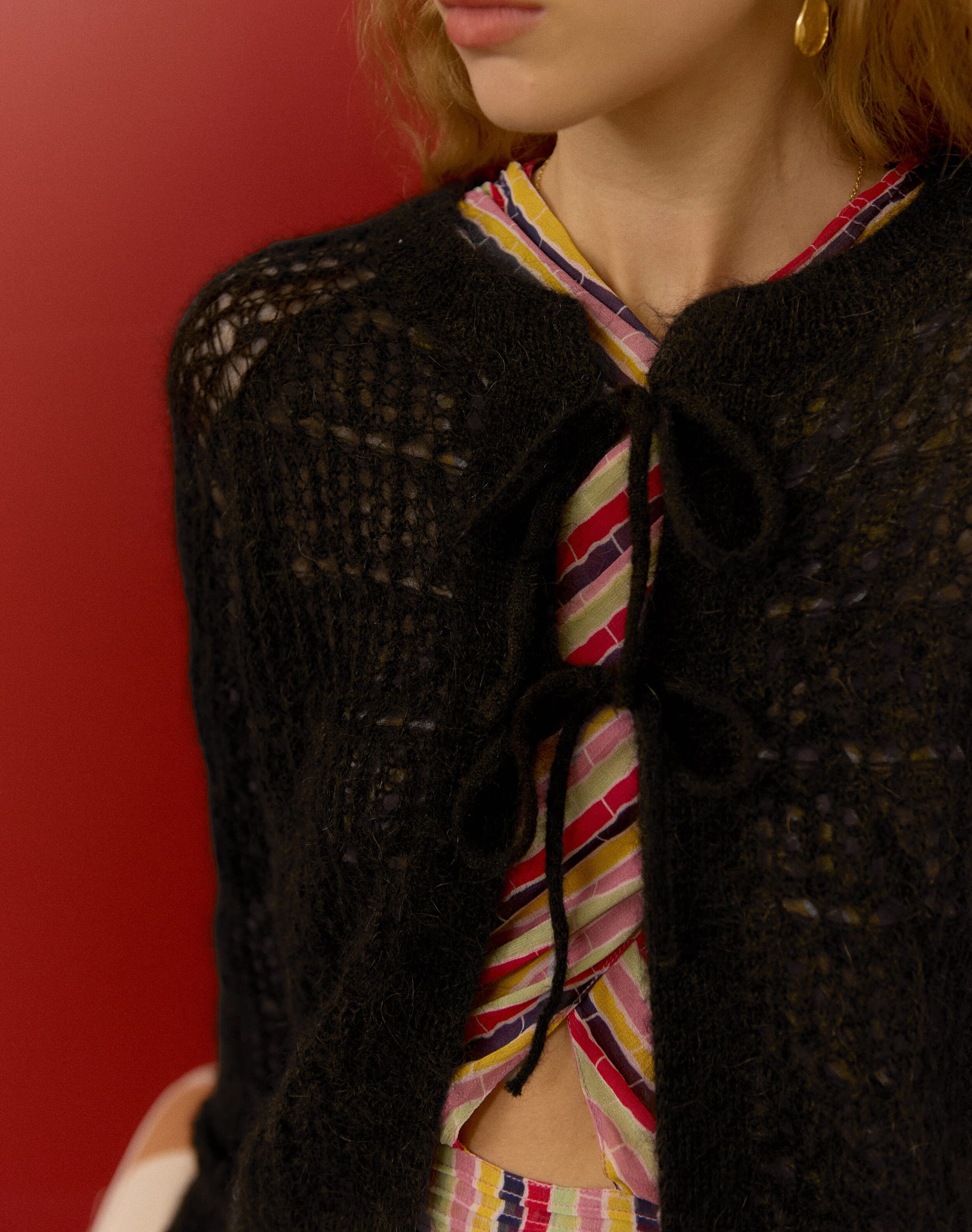 The Mohair Lace Knit Cardigan