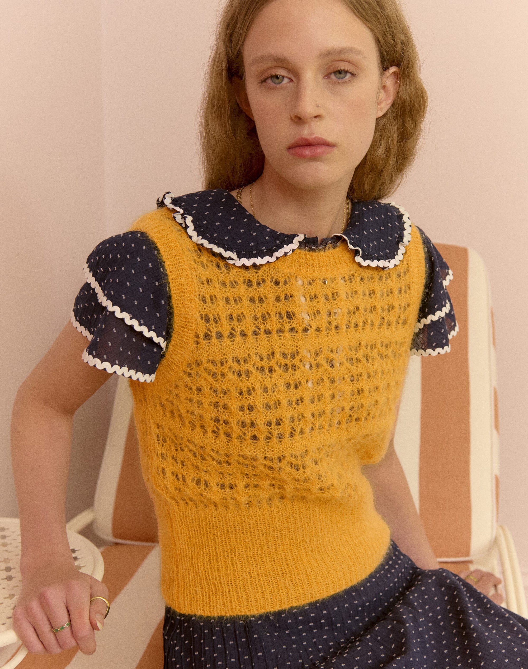 The Mohair Lace Knit Tank