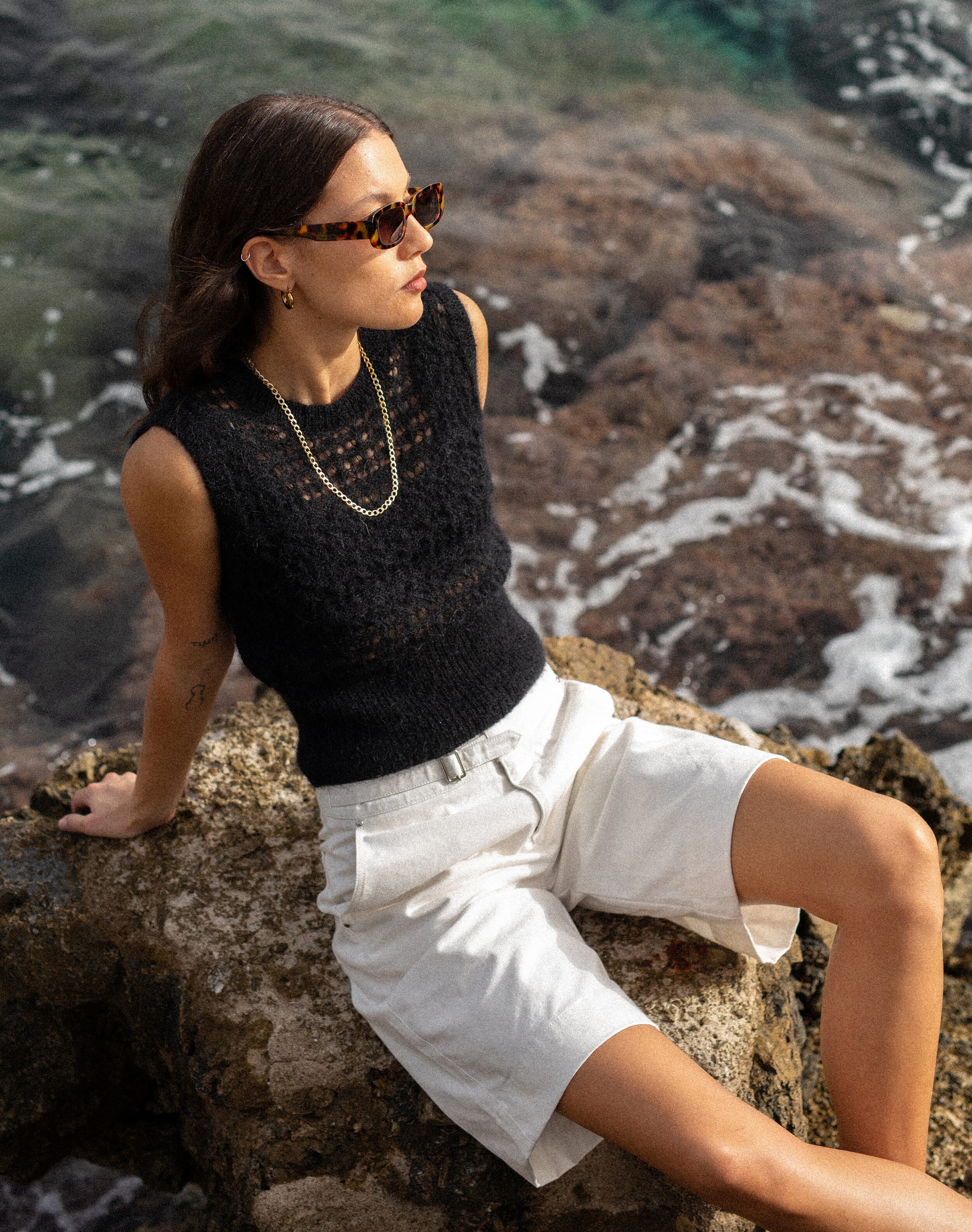 The Mohair Lace Knit Tank