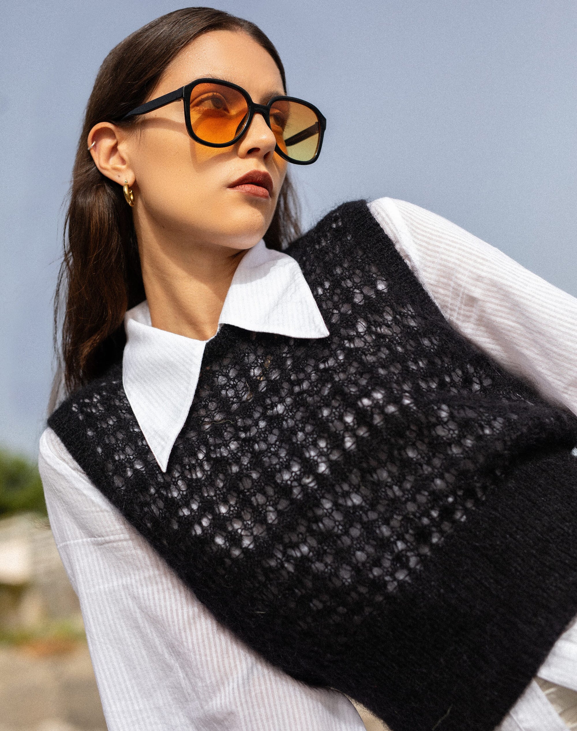 The Mohair Lace Knit Tank