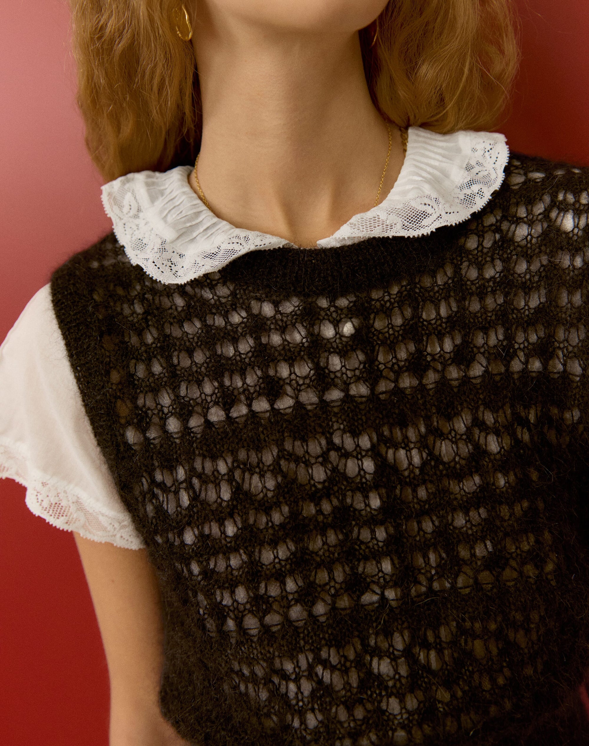 The Mohair Lace Knit Tank