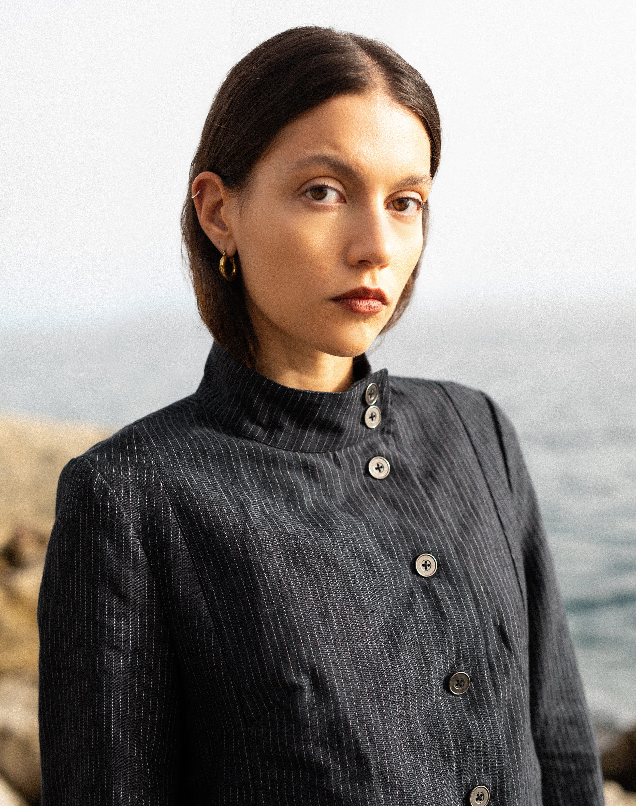 The Linen Pinstripe Jacket