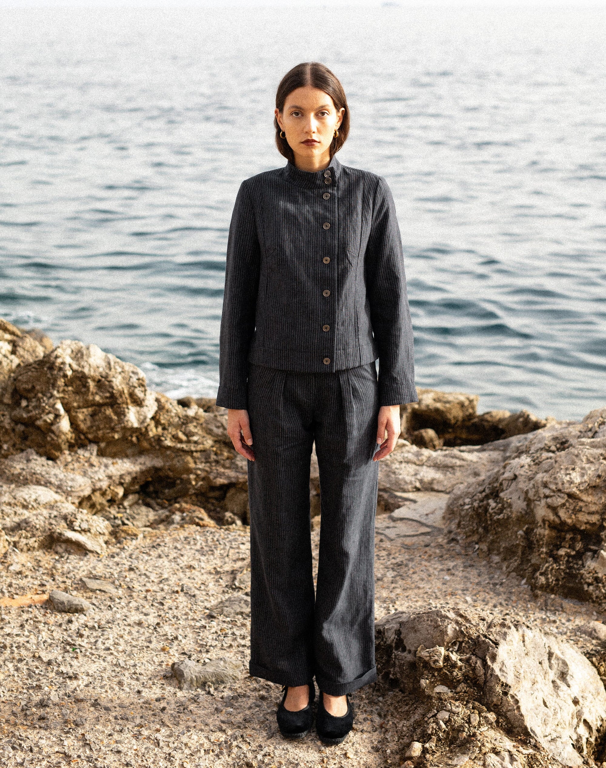 The Linen Pinstripe Jacket