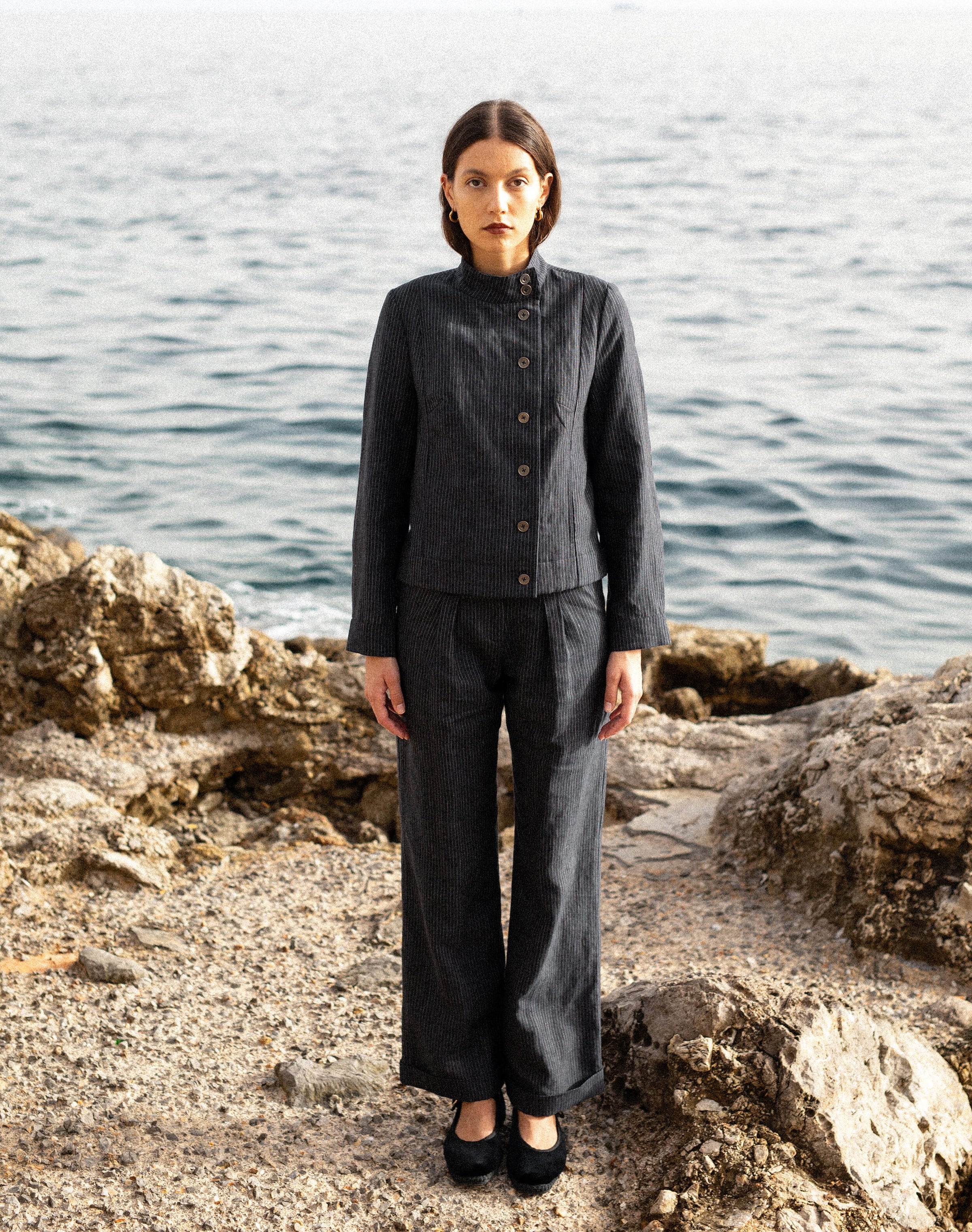 The Linen Pinstripe Jacket
