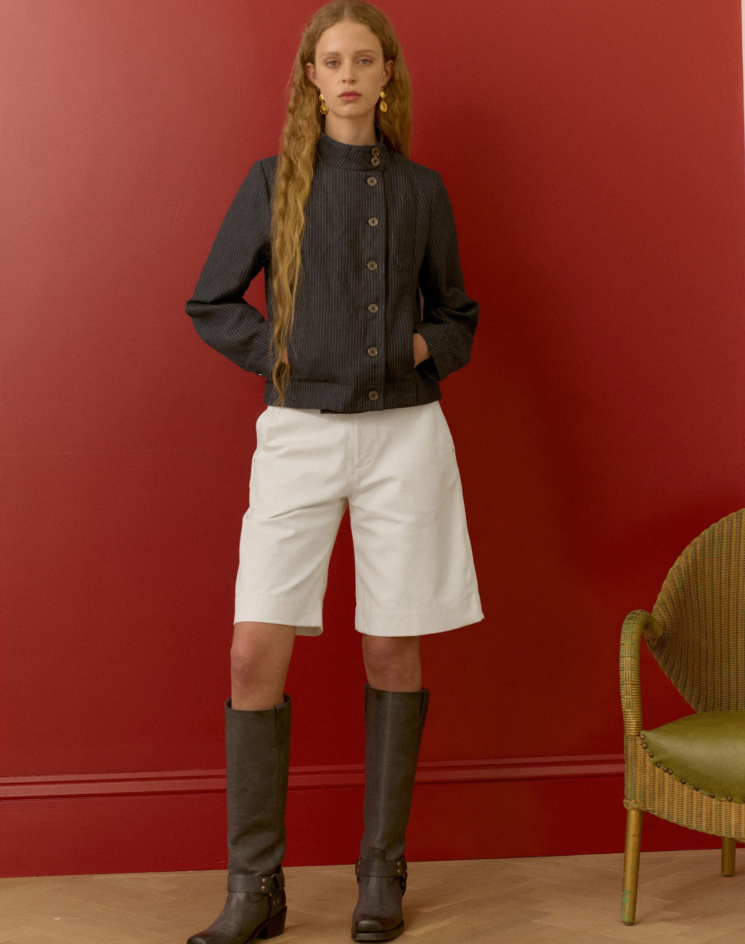 The Linen Pinstripe Jacket