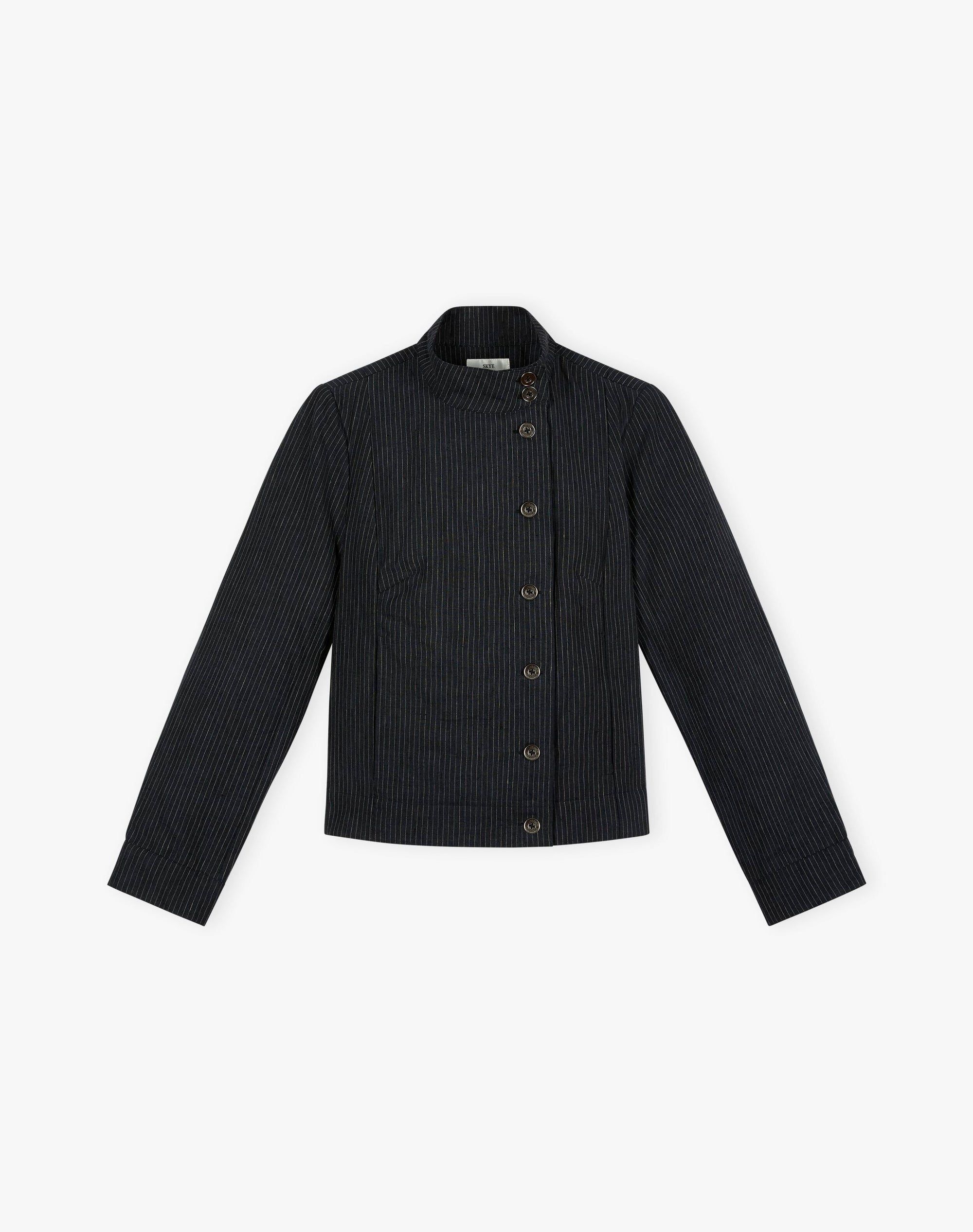 The Linen Pinstripe Jacket