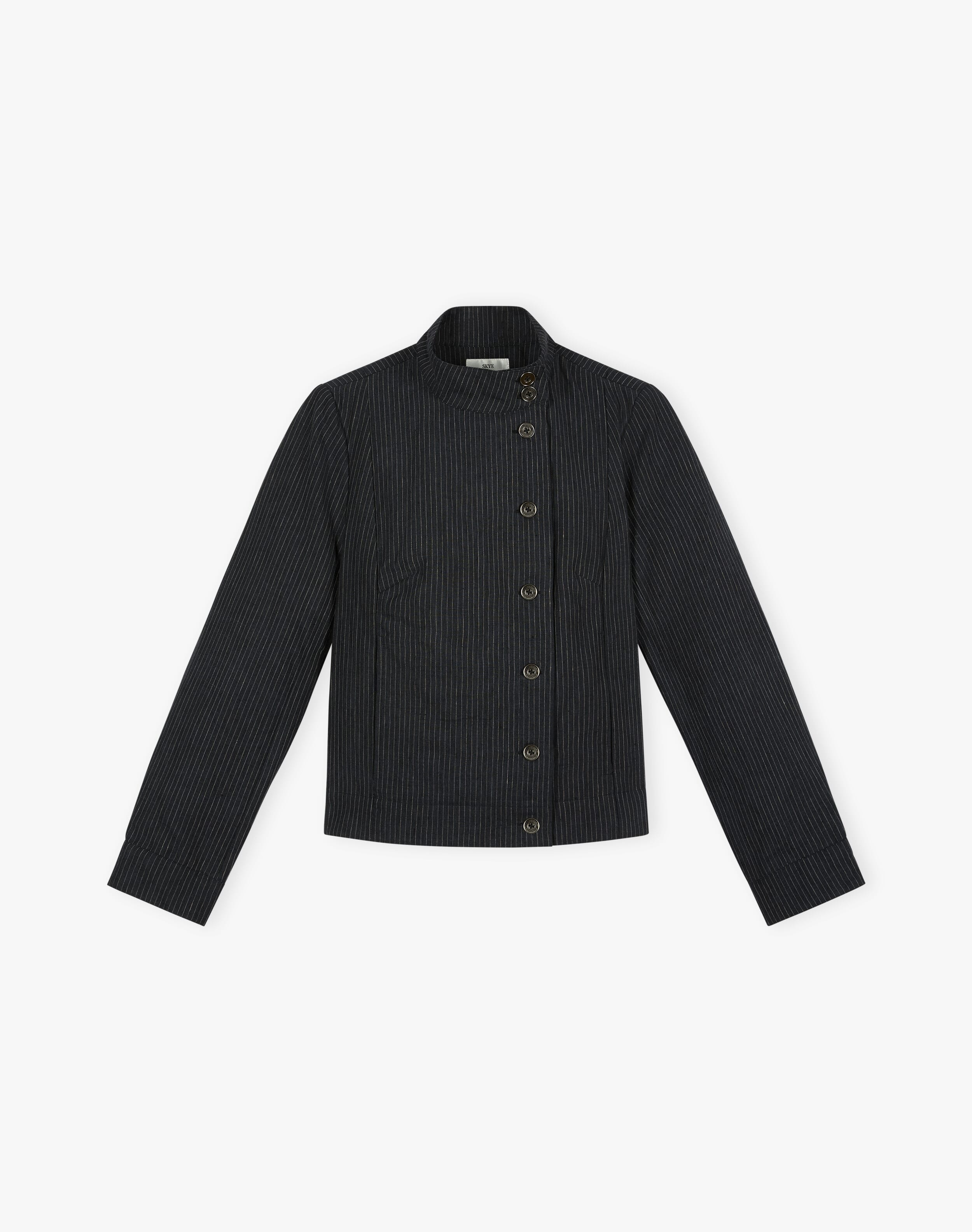 The Linen Pinstripe Jacket