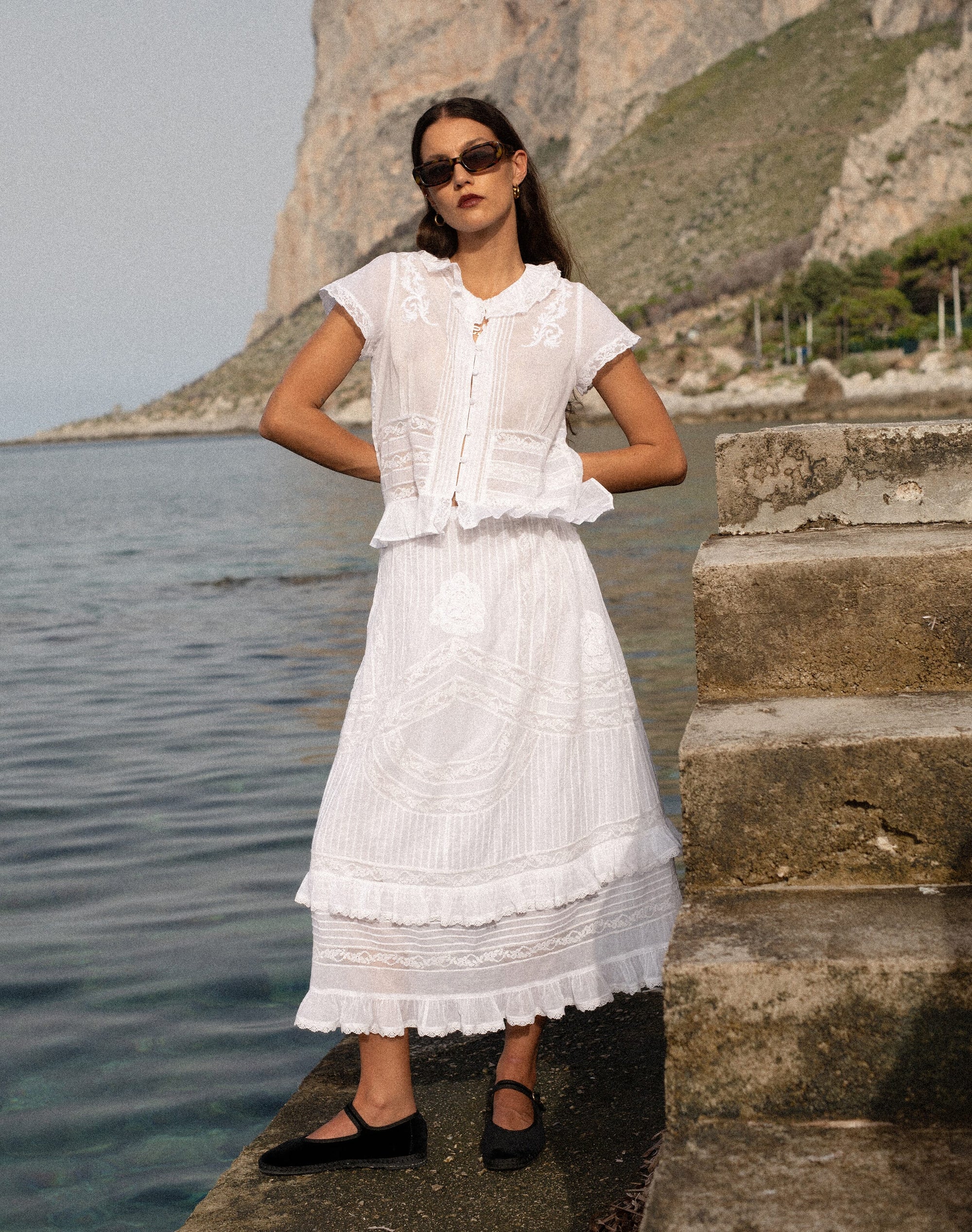 The Organic Cotton Lace Skirt