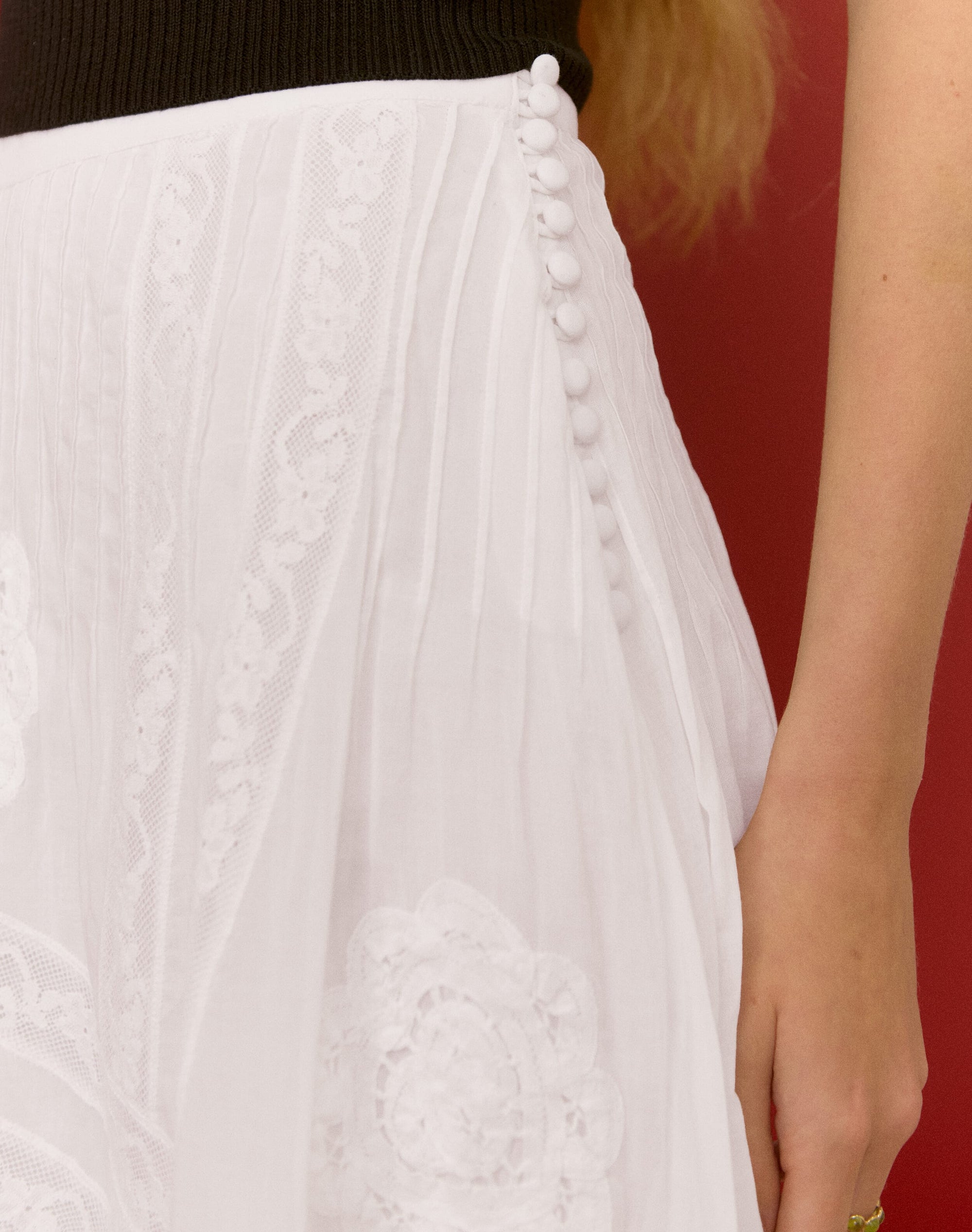 The Organic Cotton Lace Skirt