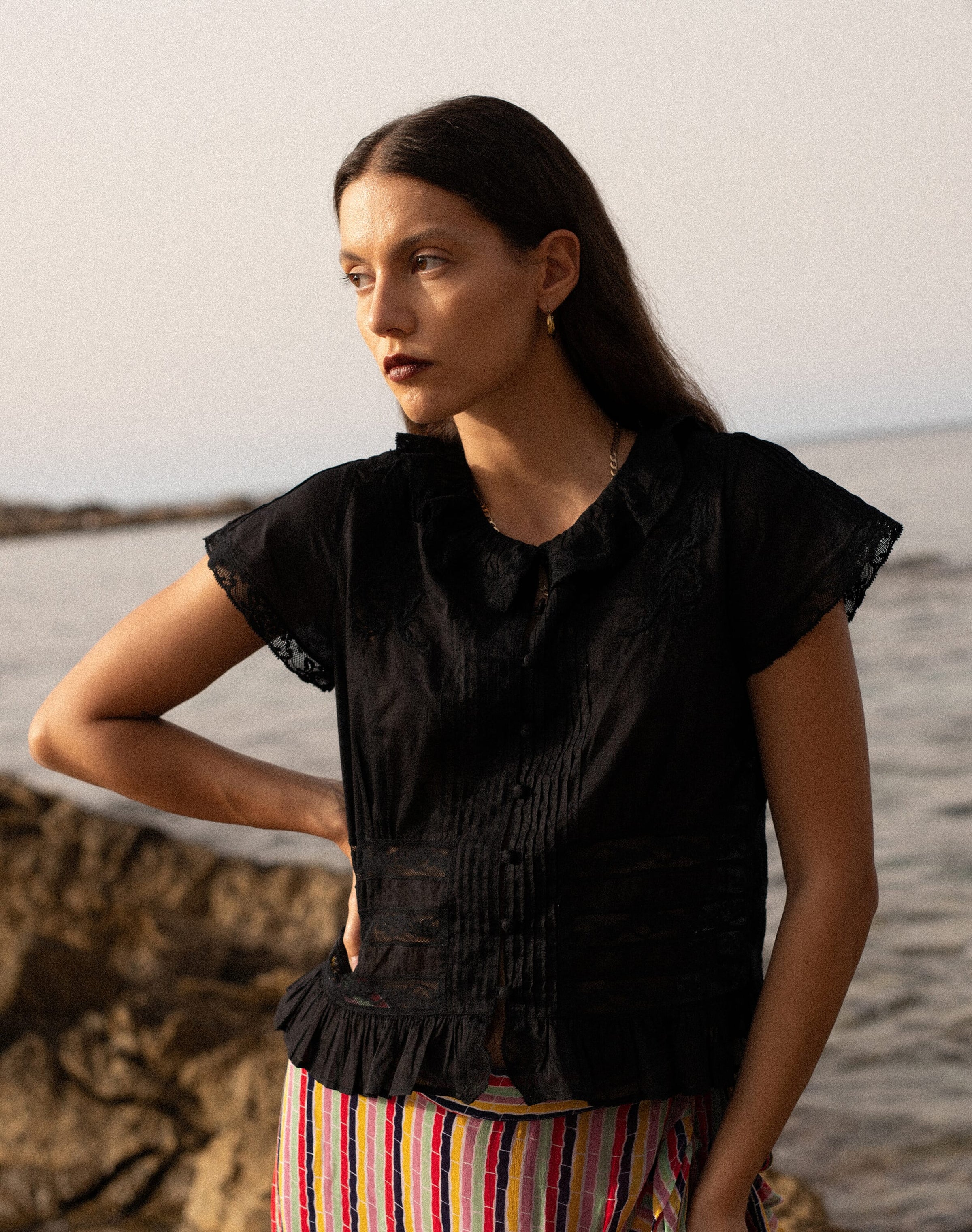 The Organic Cotton Lace Blouse