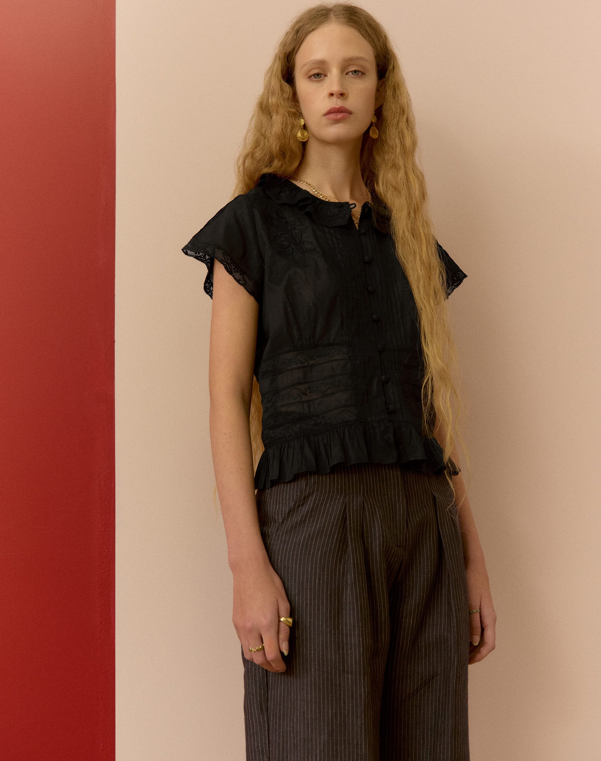 The Organic Cotton Lace Blouse