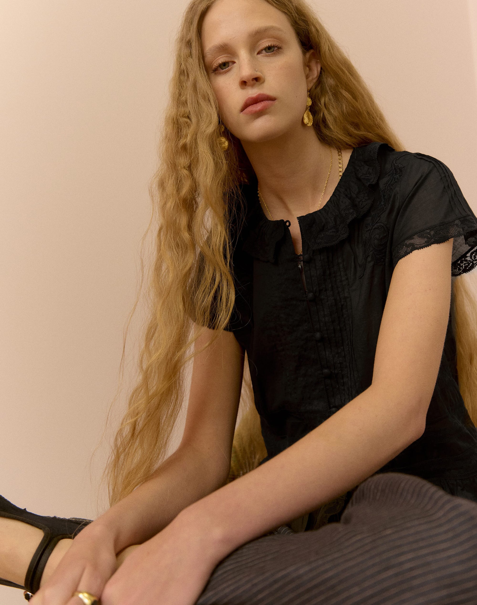 The Organic Cotton Lace Blouse