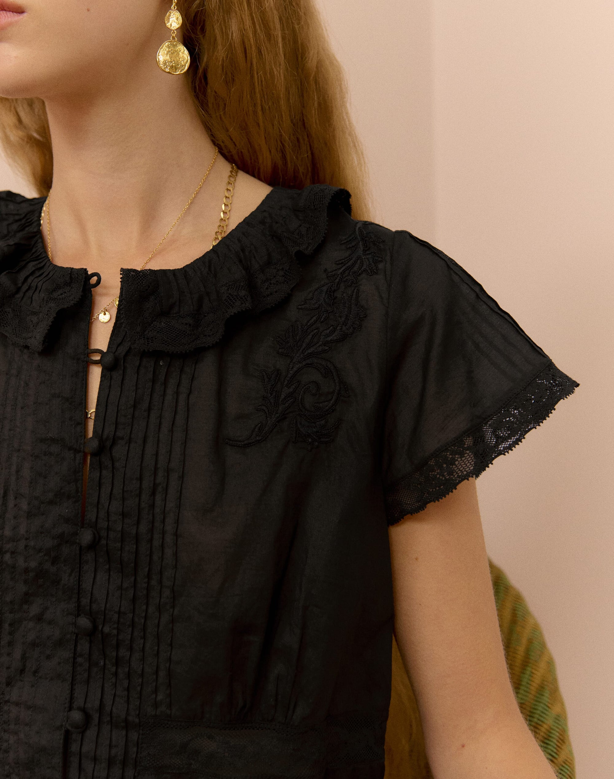 The Organic Cotton Lace Blouse