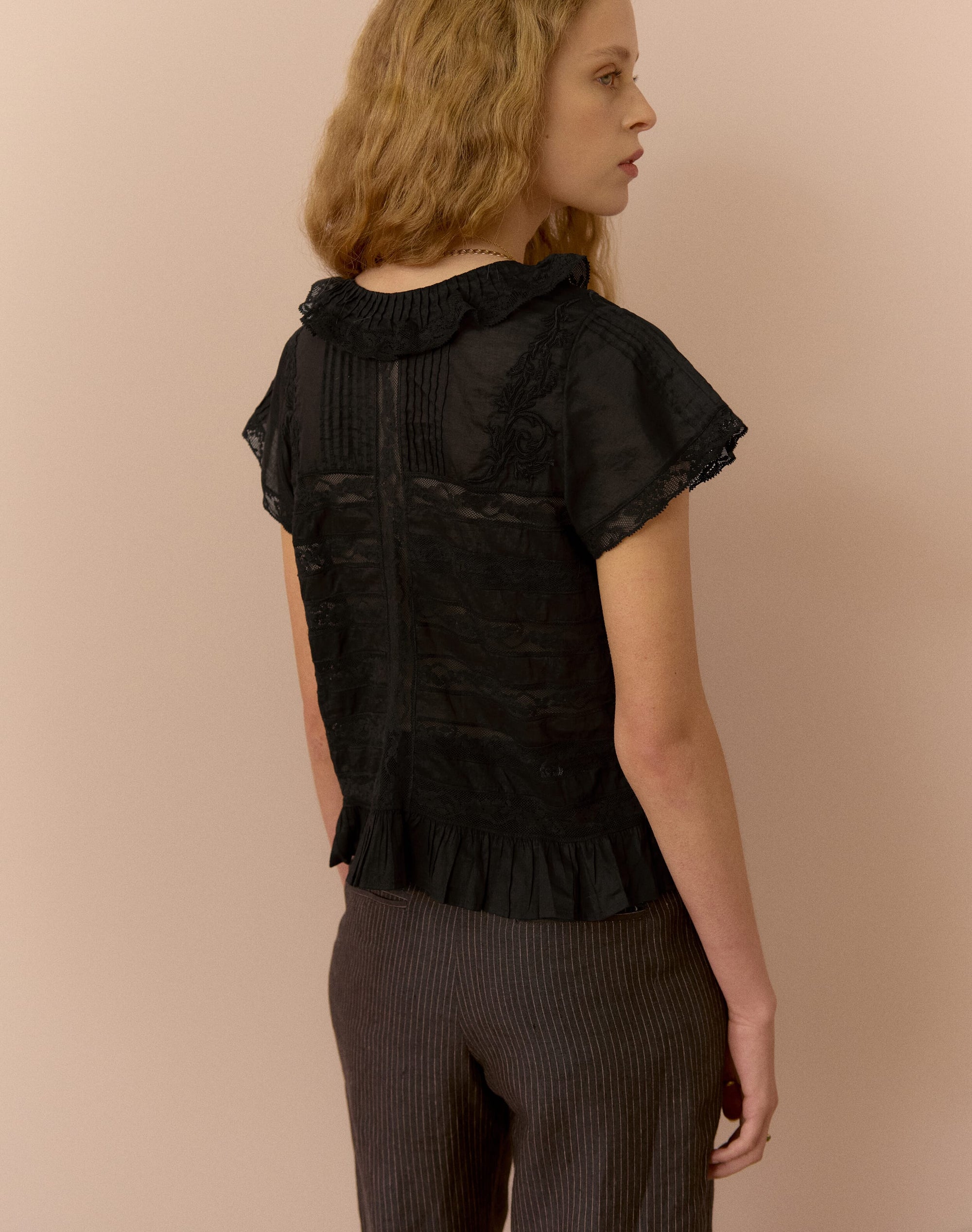 The Organic Cotton Lace Blouse